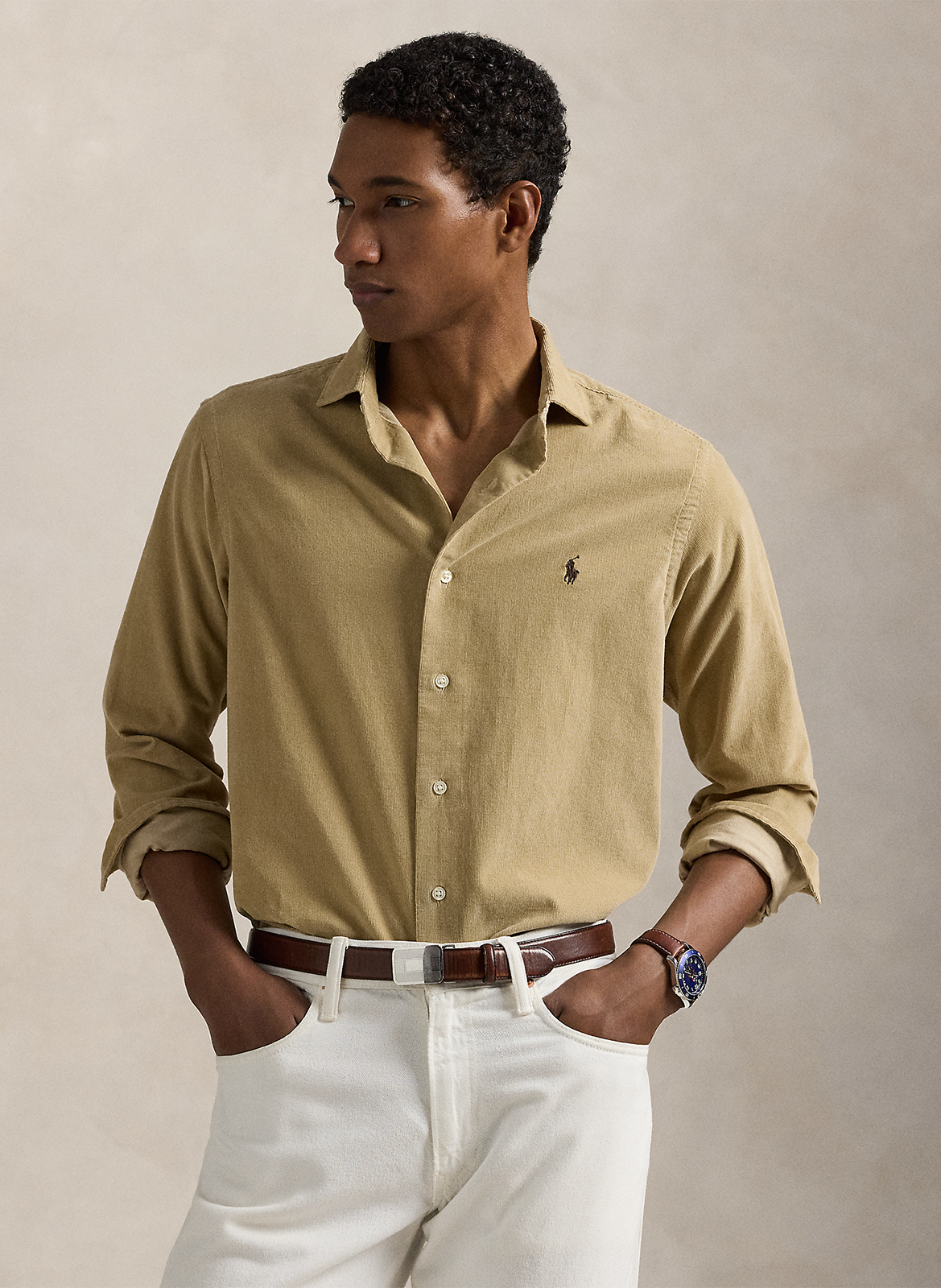 Baumwoll-Bluse POLO RALPH LAUREN Beige