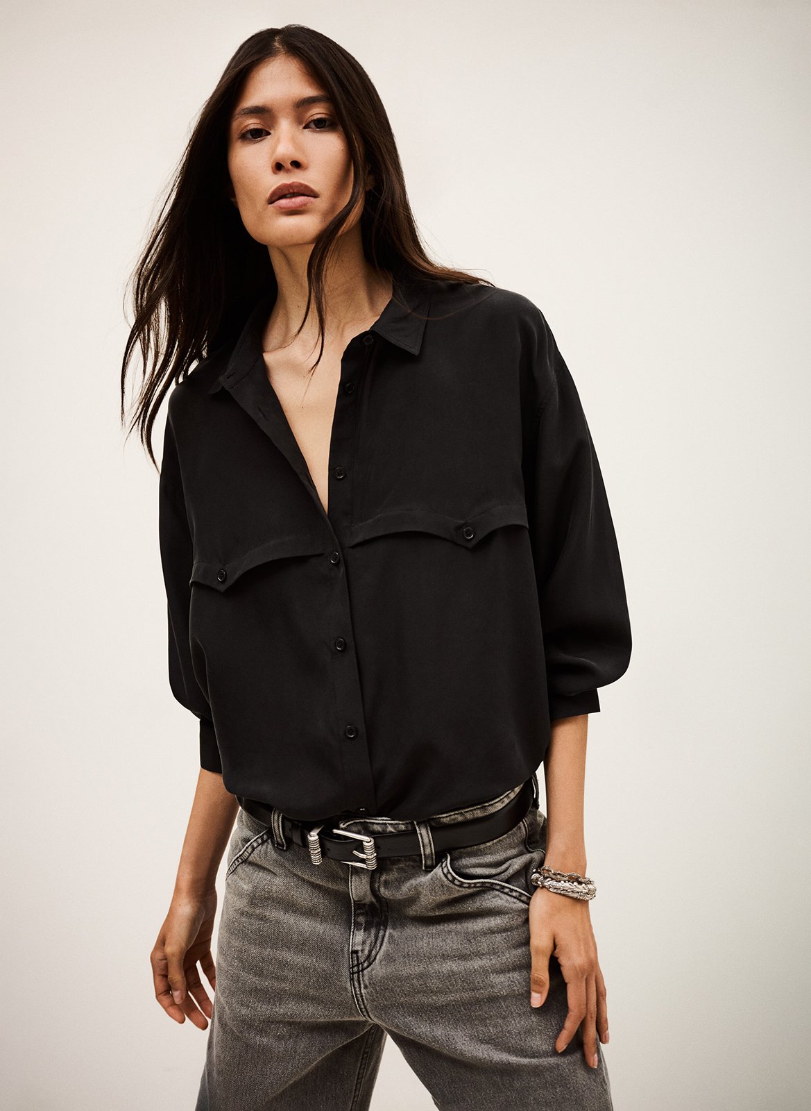 Blouse van zijde BA&SH