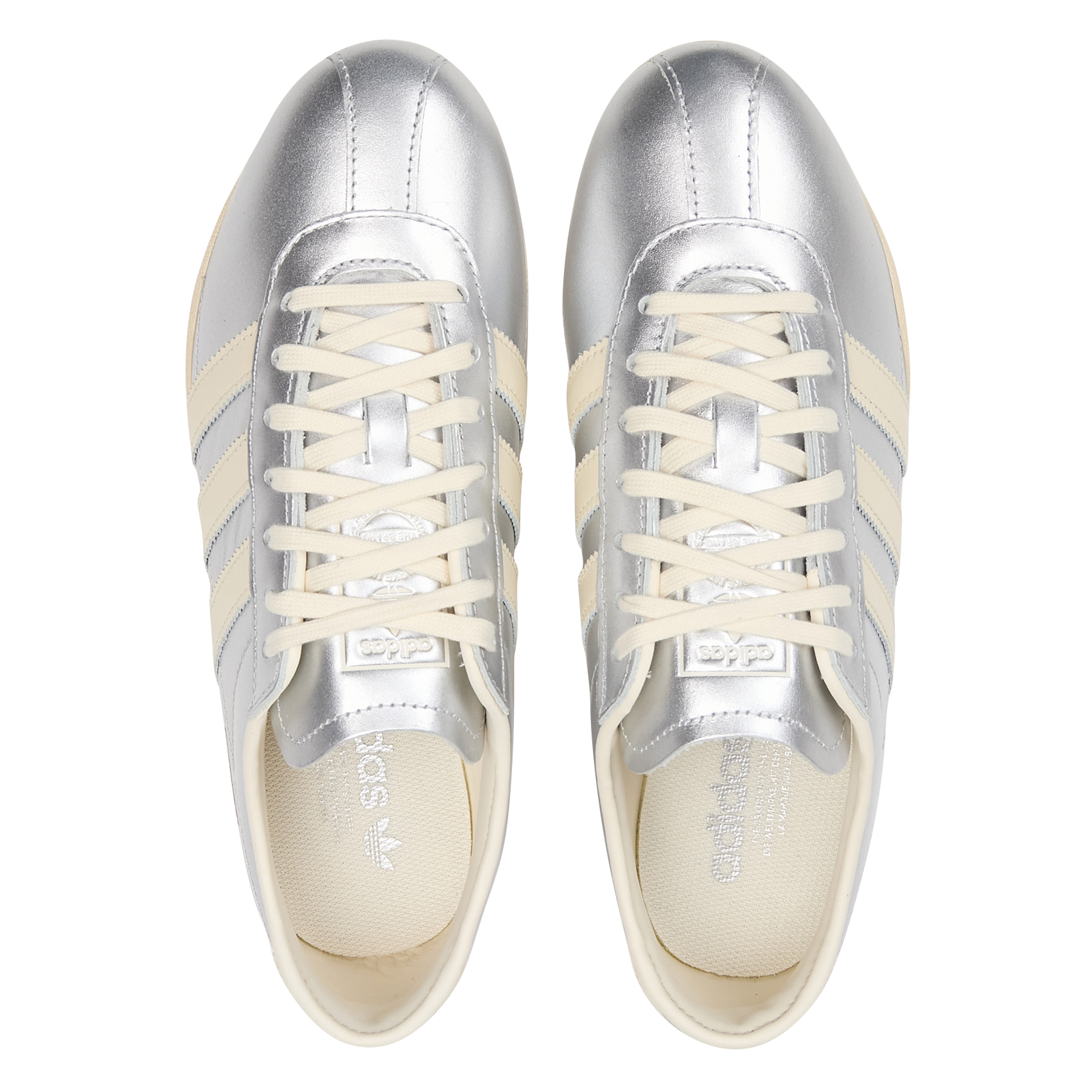 Baskets basses en cuit ADIDAS Argent