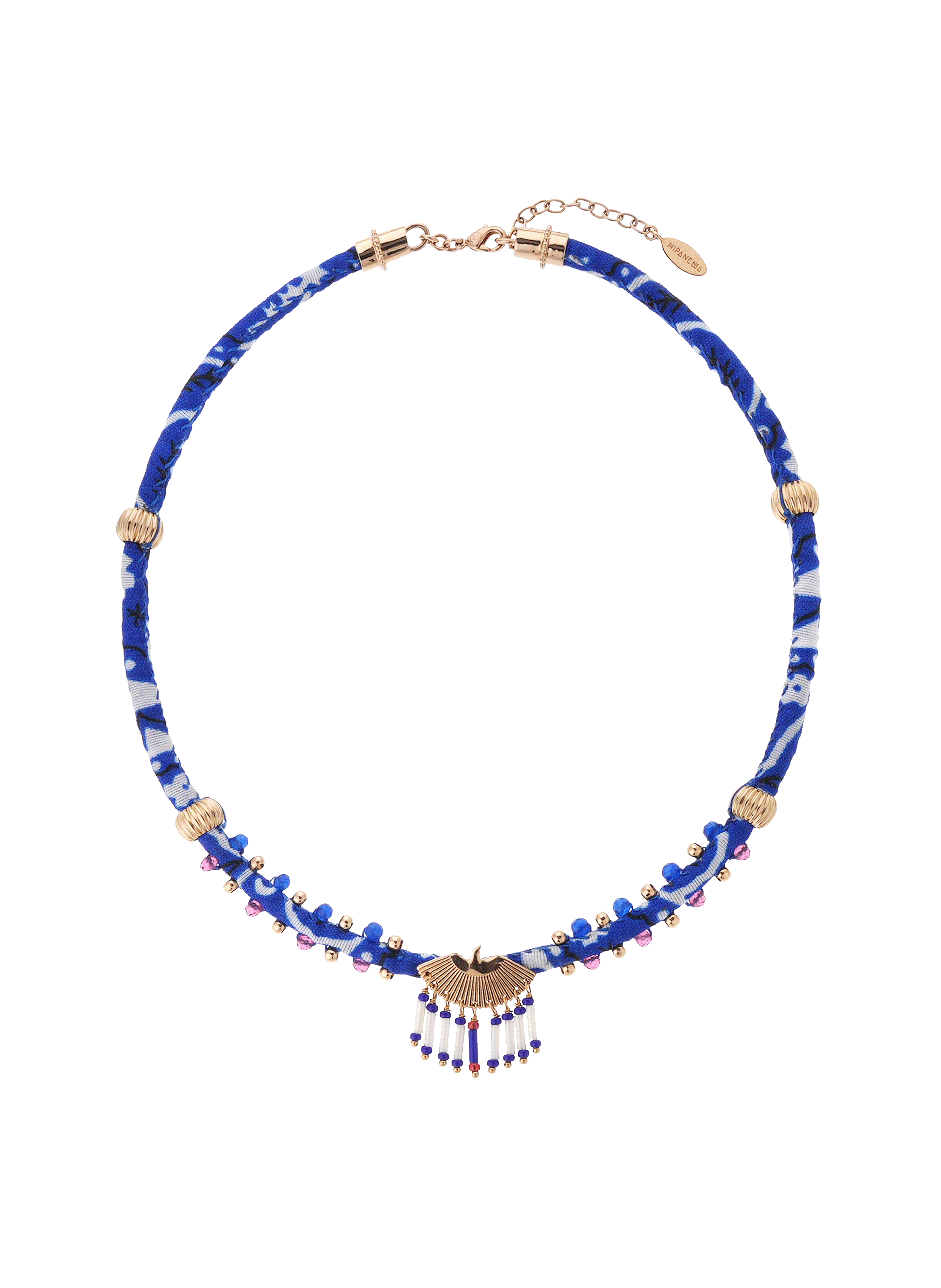 Cord necklace with pendant HIPANEMA Blue
