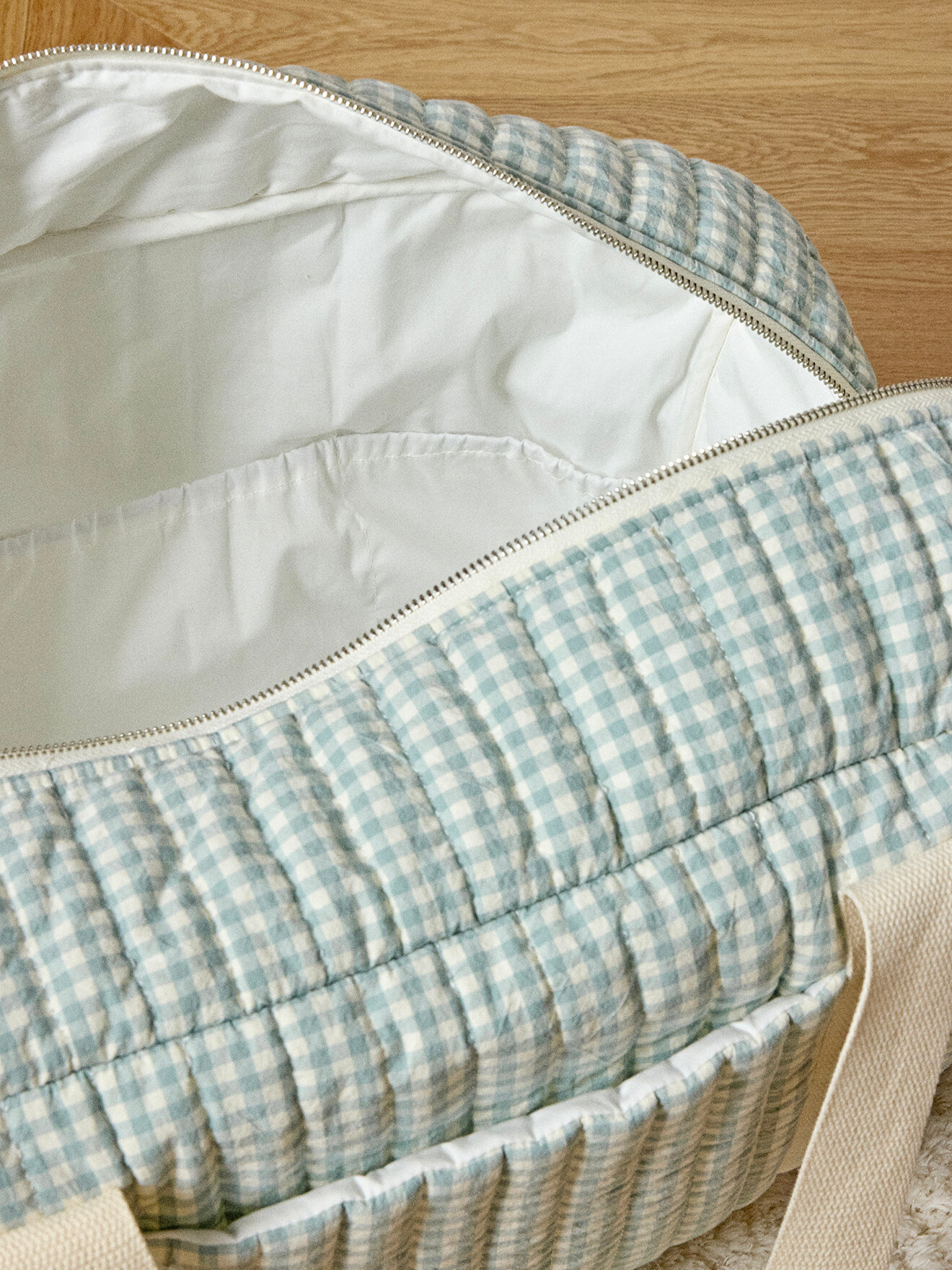 Cotton muslin diaper bag CYRILLUS Green