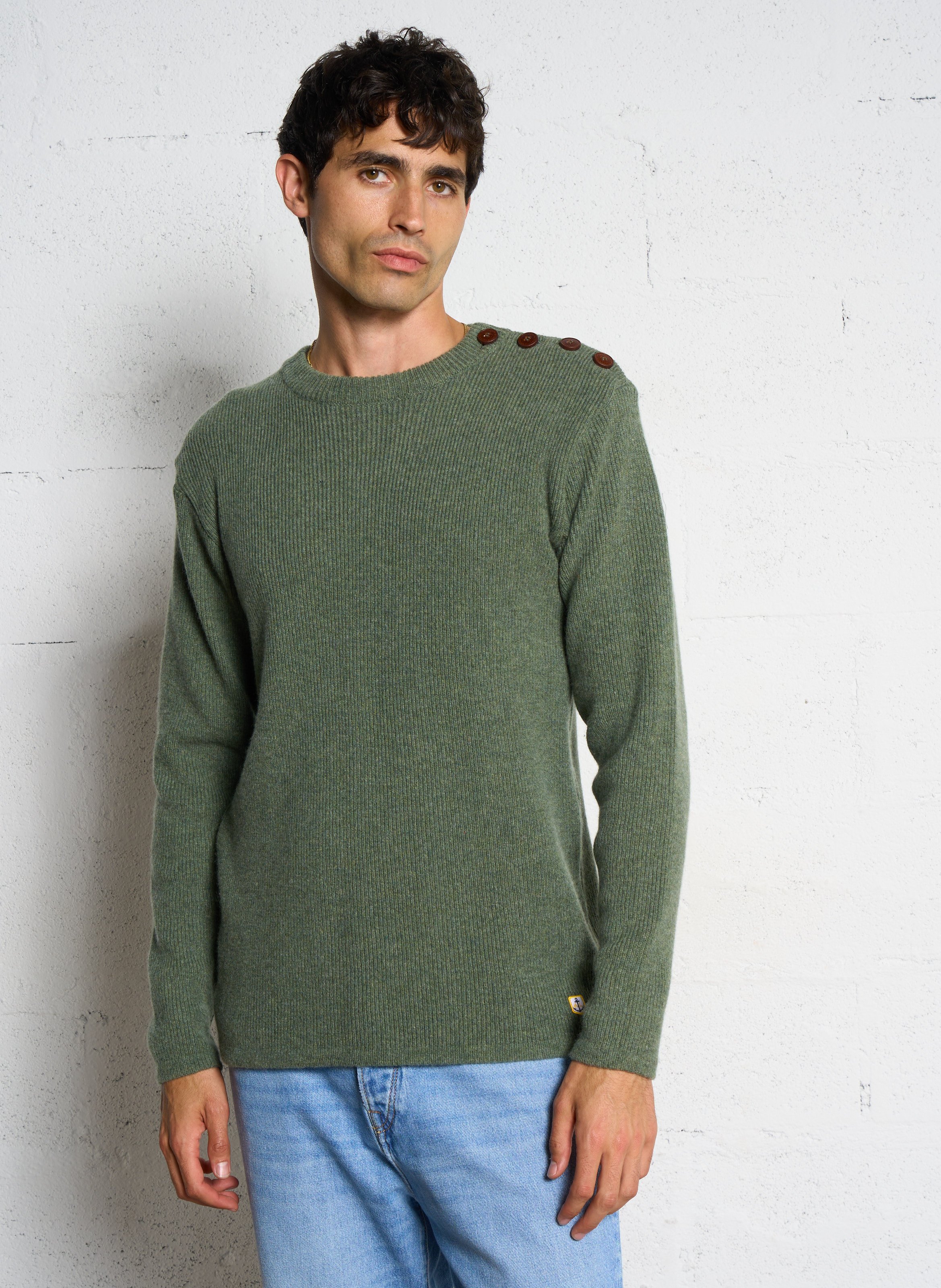 Trui van lamswol met ronde hals ARMOR LUX