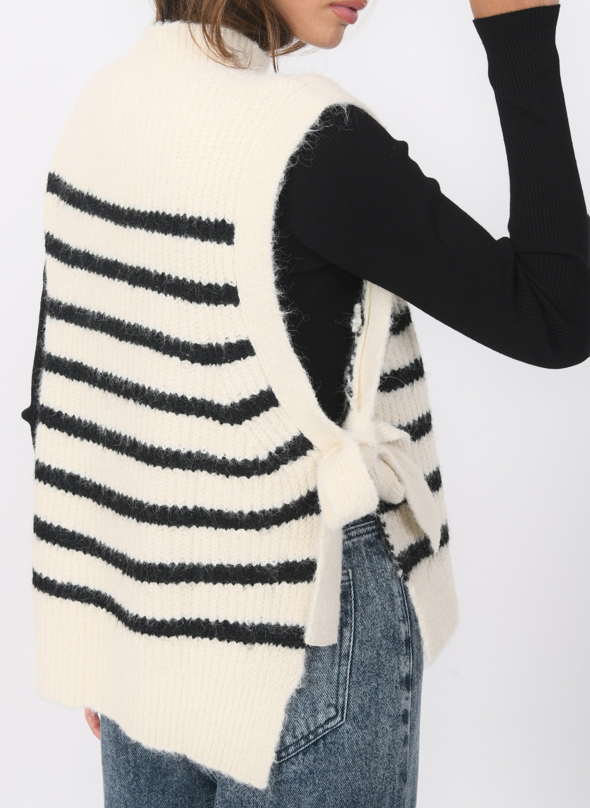 Gerade geschnittener Strickpullover KOOKAI Weiss