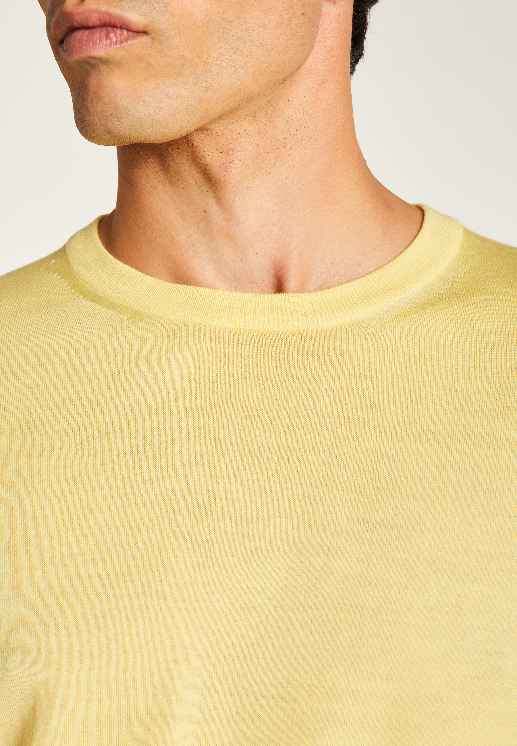 Merino wool sweater MAISON MONTAGUT Yellow
