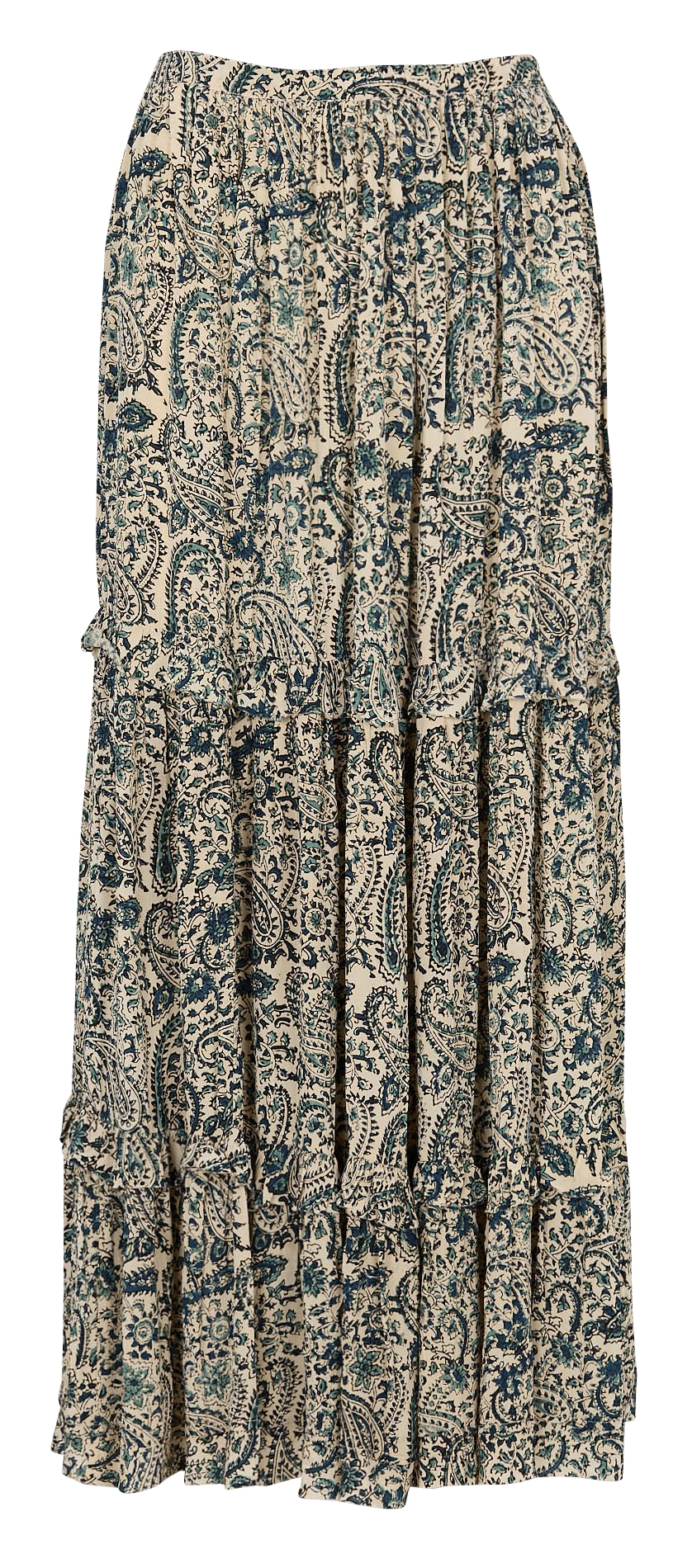 Jupe longue imprimée MAISON HOTEL Bleu