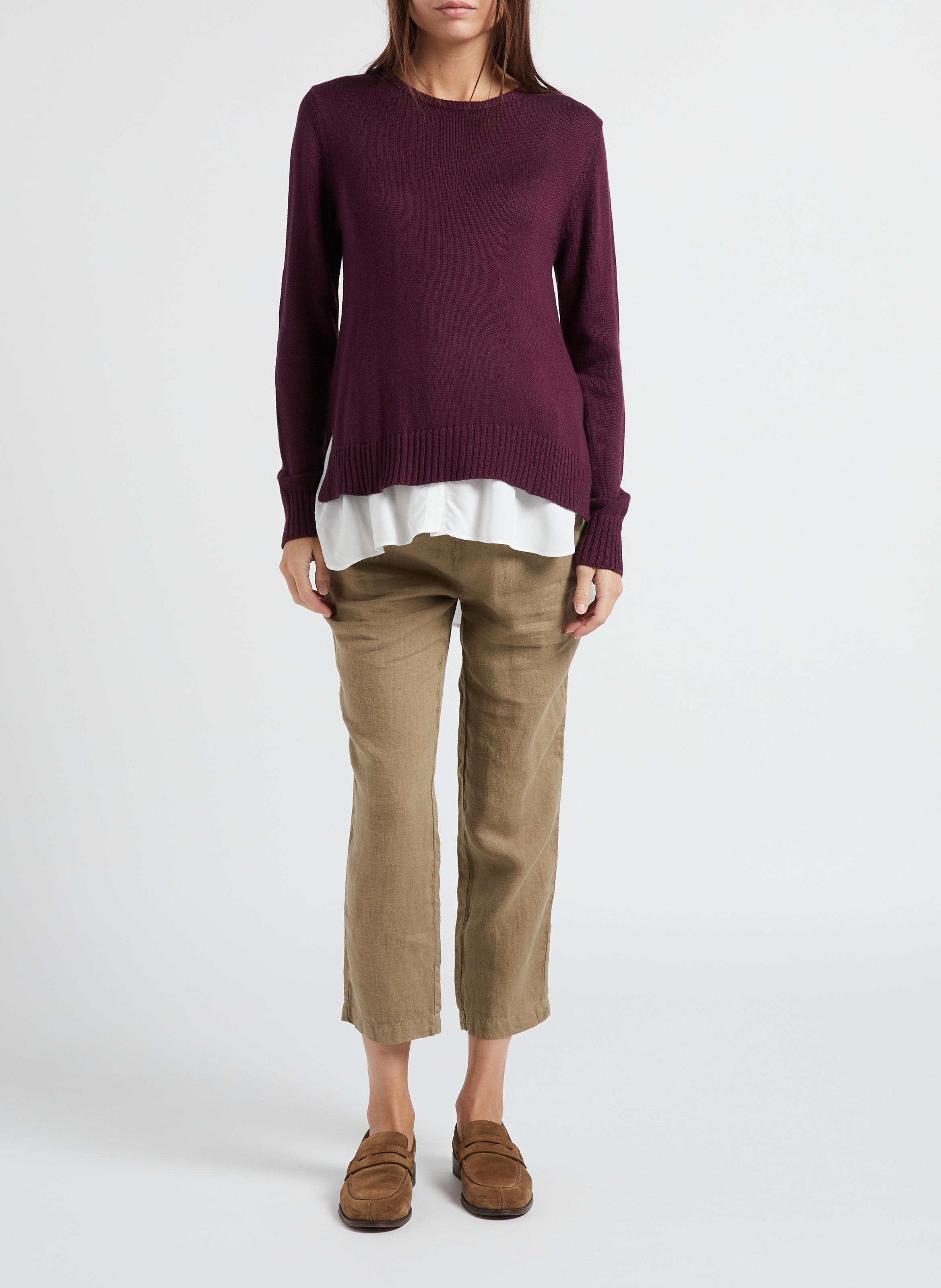 Pull grossesse et allaitement 2 en 1 SERAPHINE Rouge