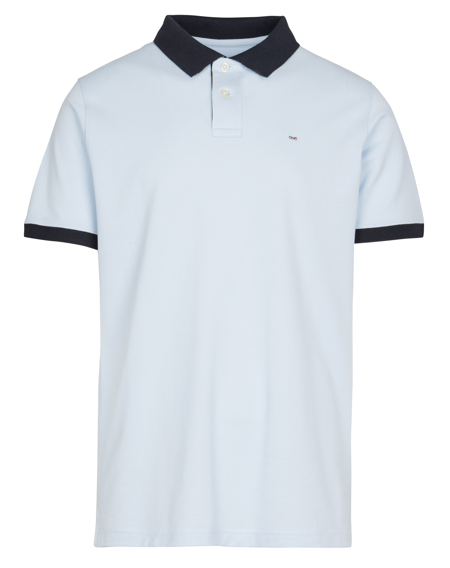 Straight cotton polo shirt EDEN PARK Blue