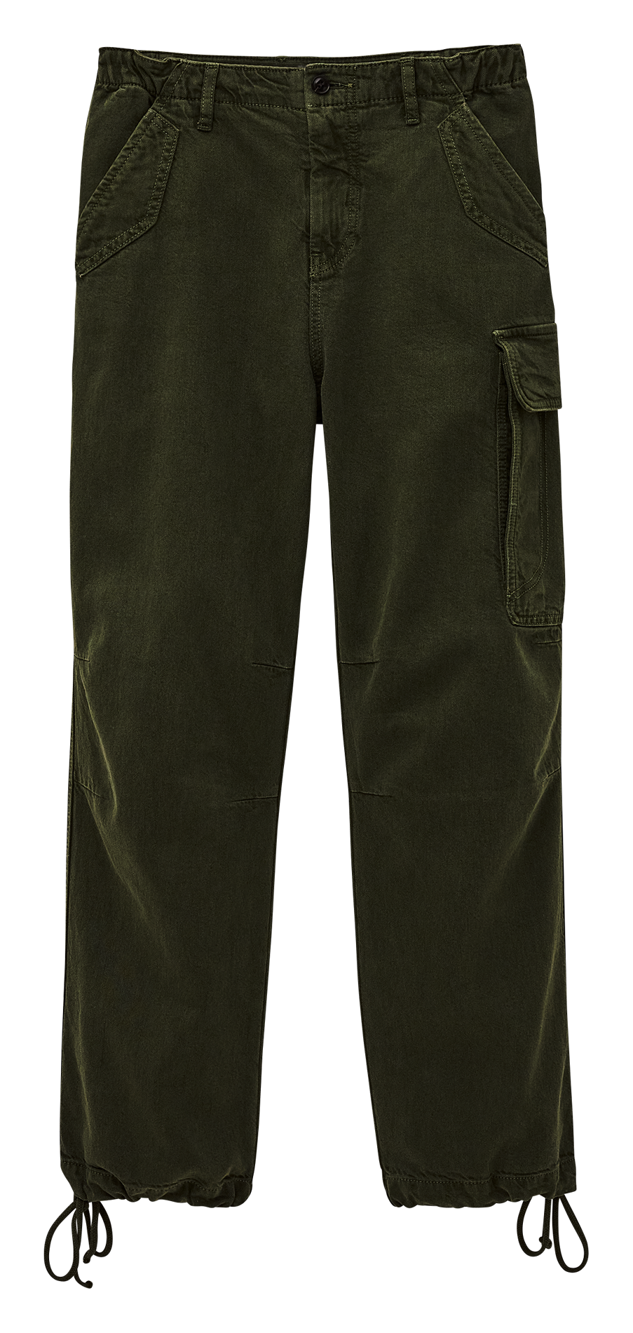 Cargo pants in cotton and linen blend BA&SH Khaki