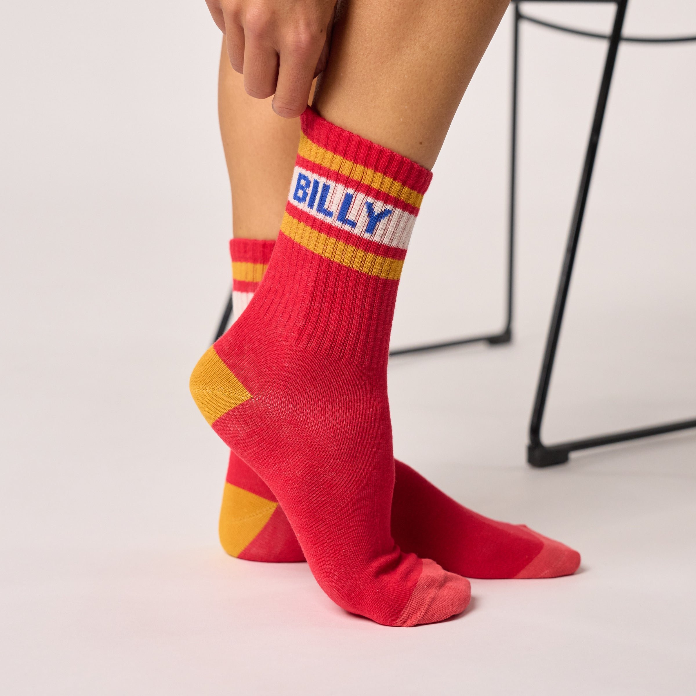 Cotton Tennis Socks Red