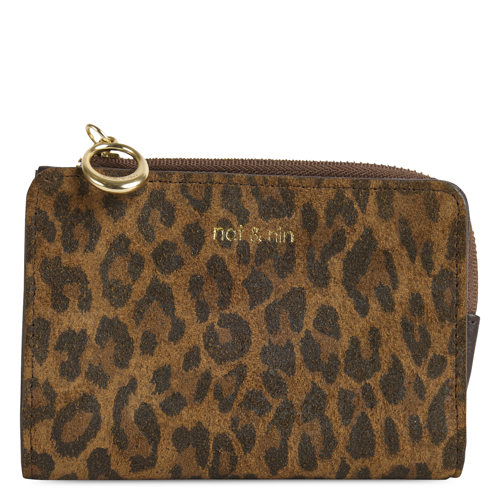 Portefeuille en cuir NAT & NIN Marron