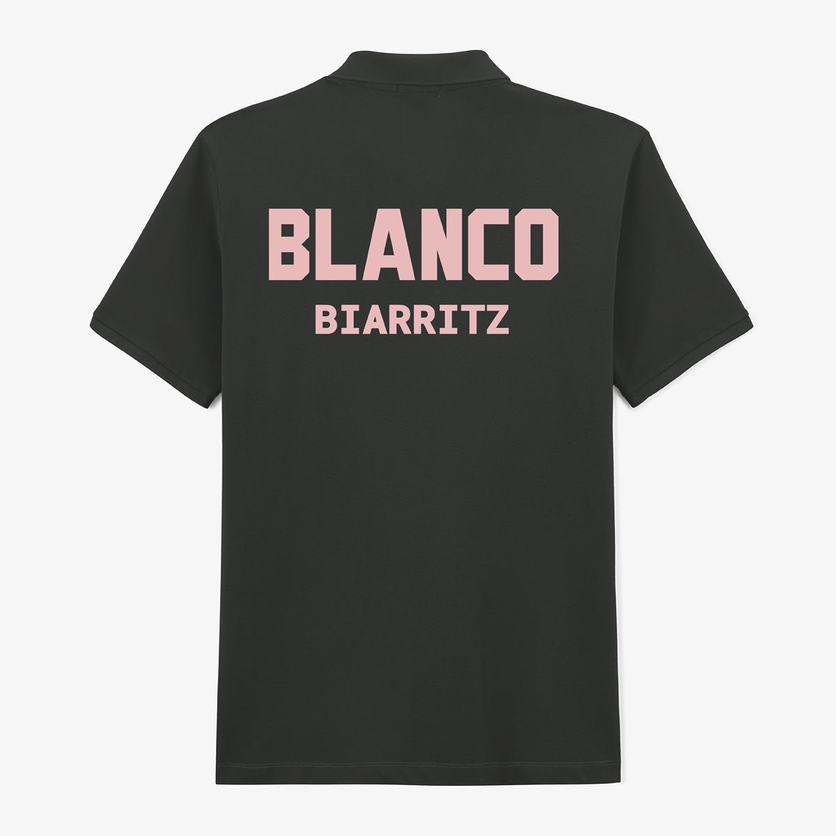 Short-sleeved cotton piqué knit polo SERGE BLANCO Grey