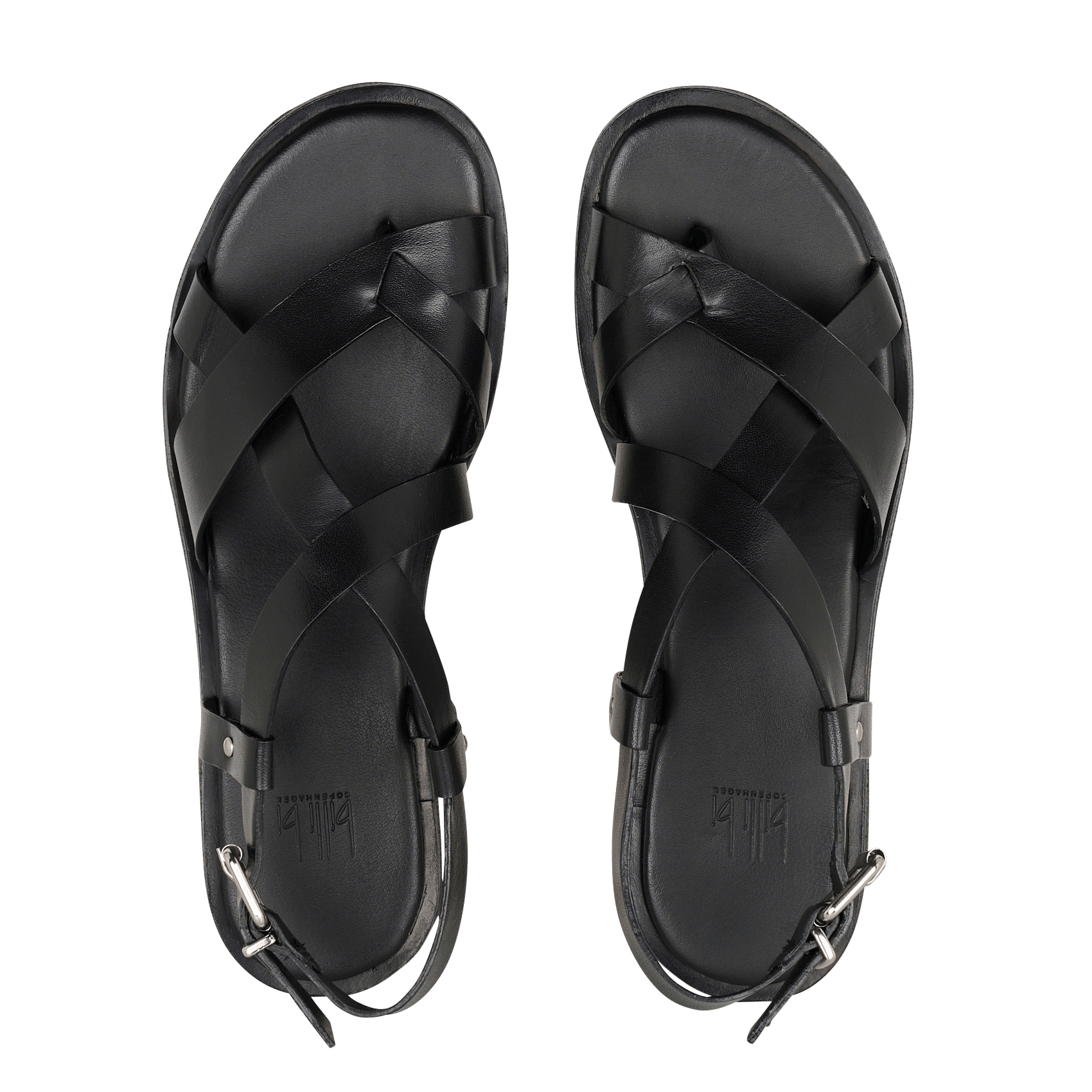 Zehentrenner aus Leder BILLI BI Schwarz