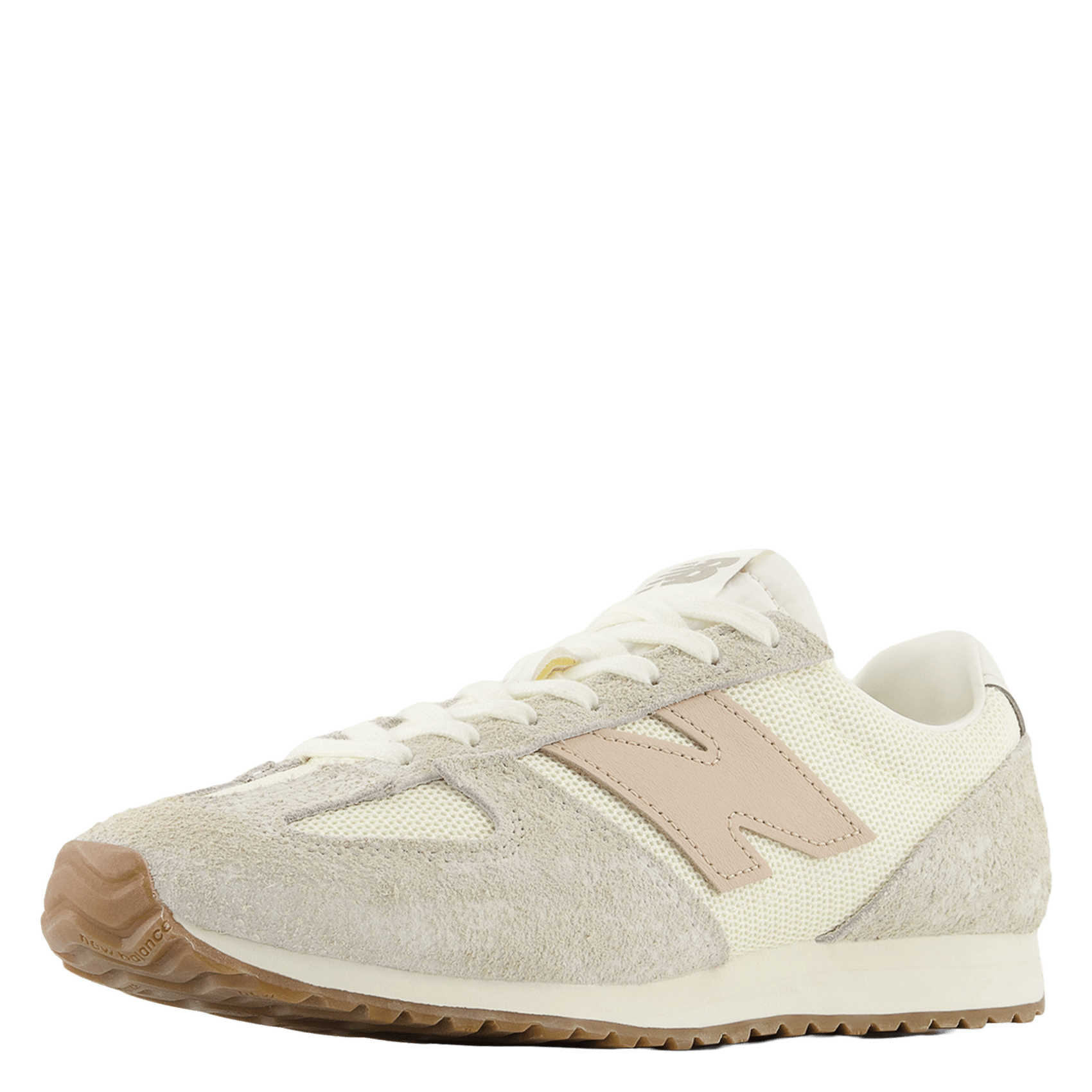 Low-top leather mix sneakers NEW BALANCE Grey