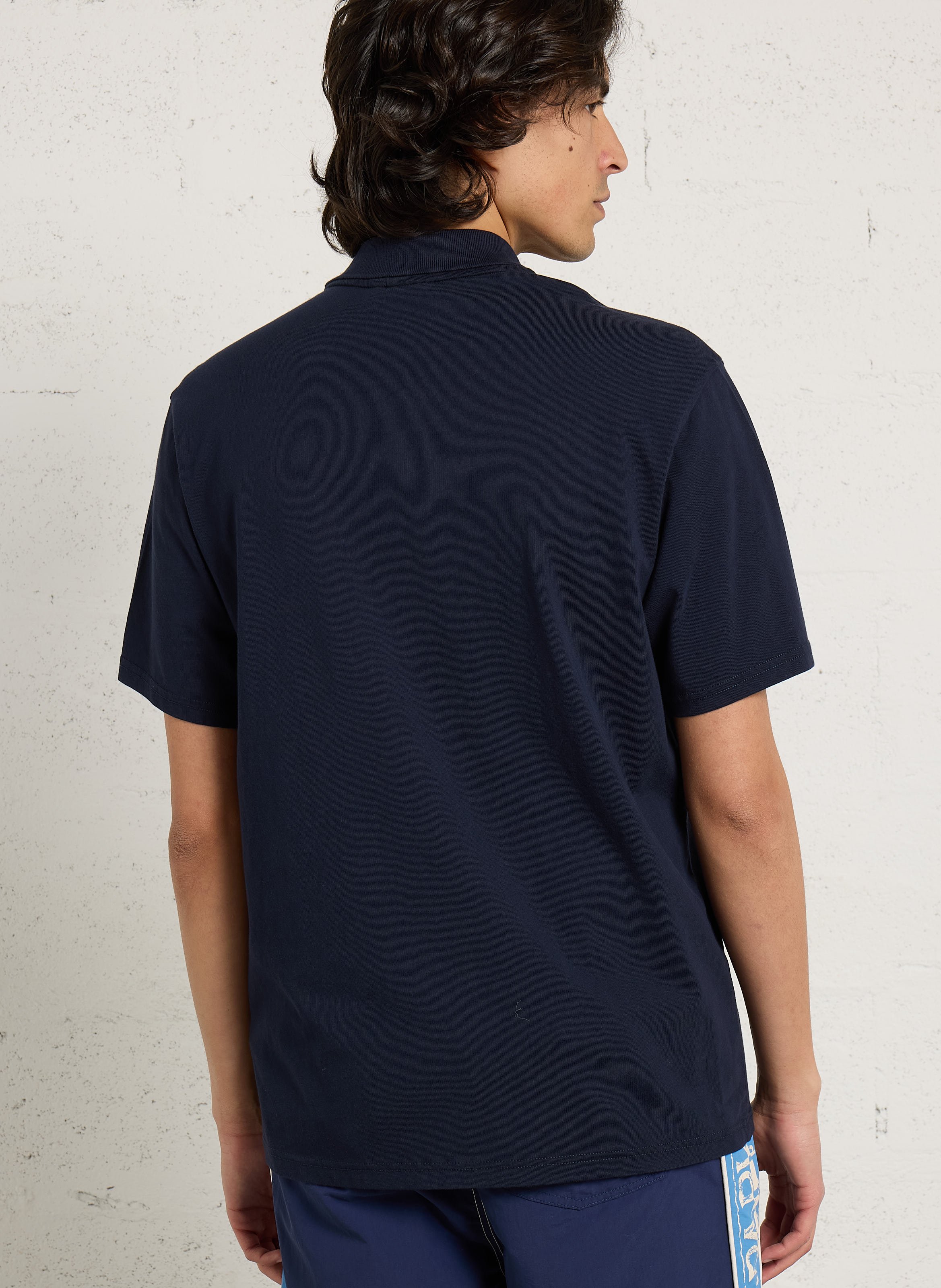 Besticktes Poloshirt aus Baumwolle, Regular Fit NAPAPIJRI Blau