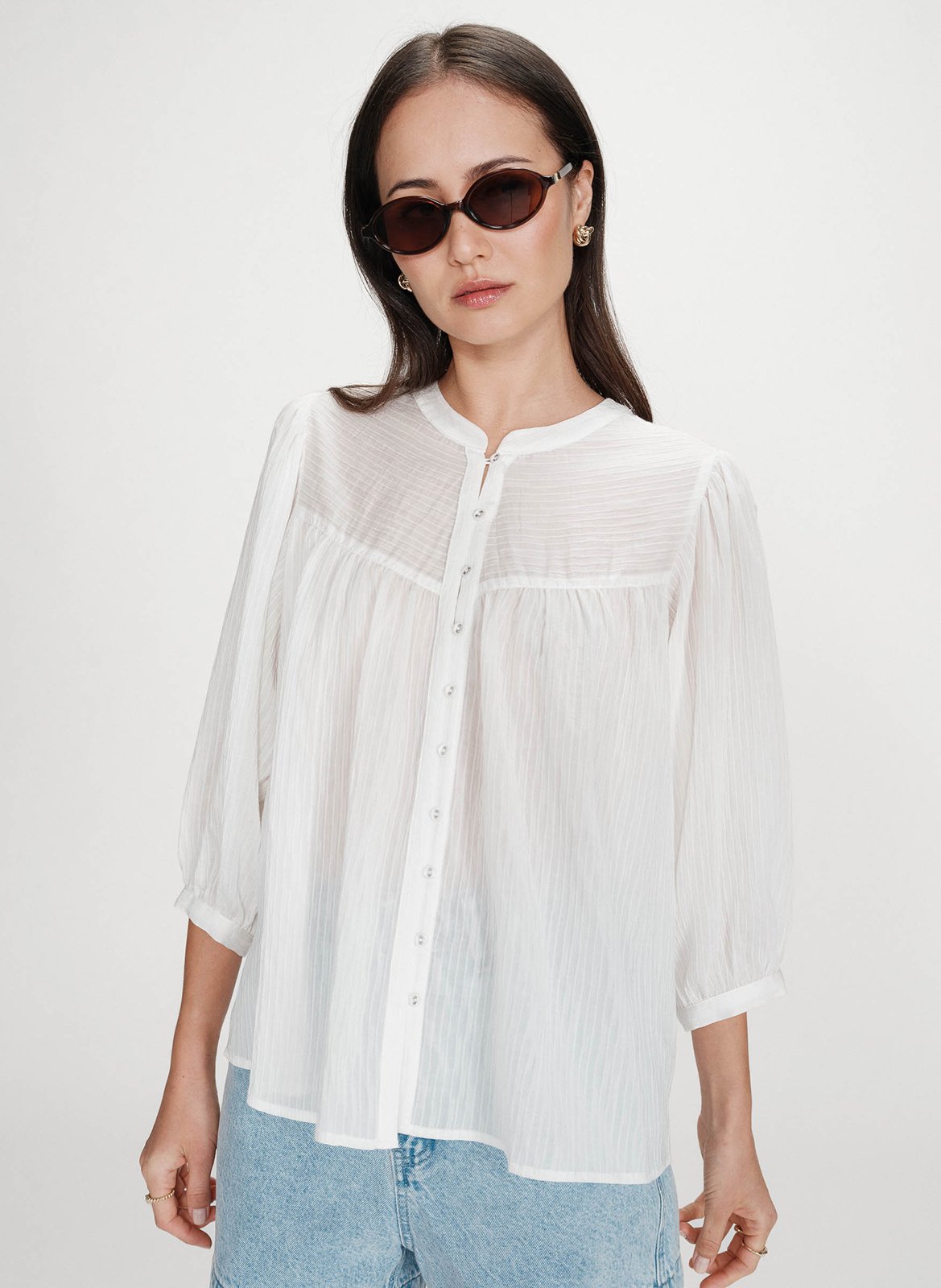 Blouse col rond  GRACE ET MILA