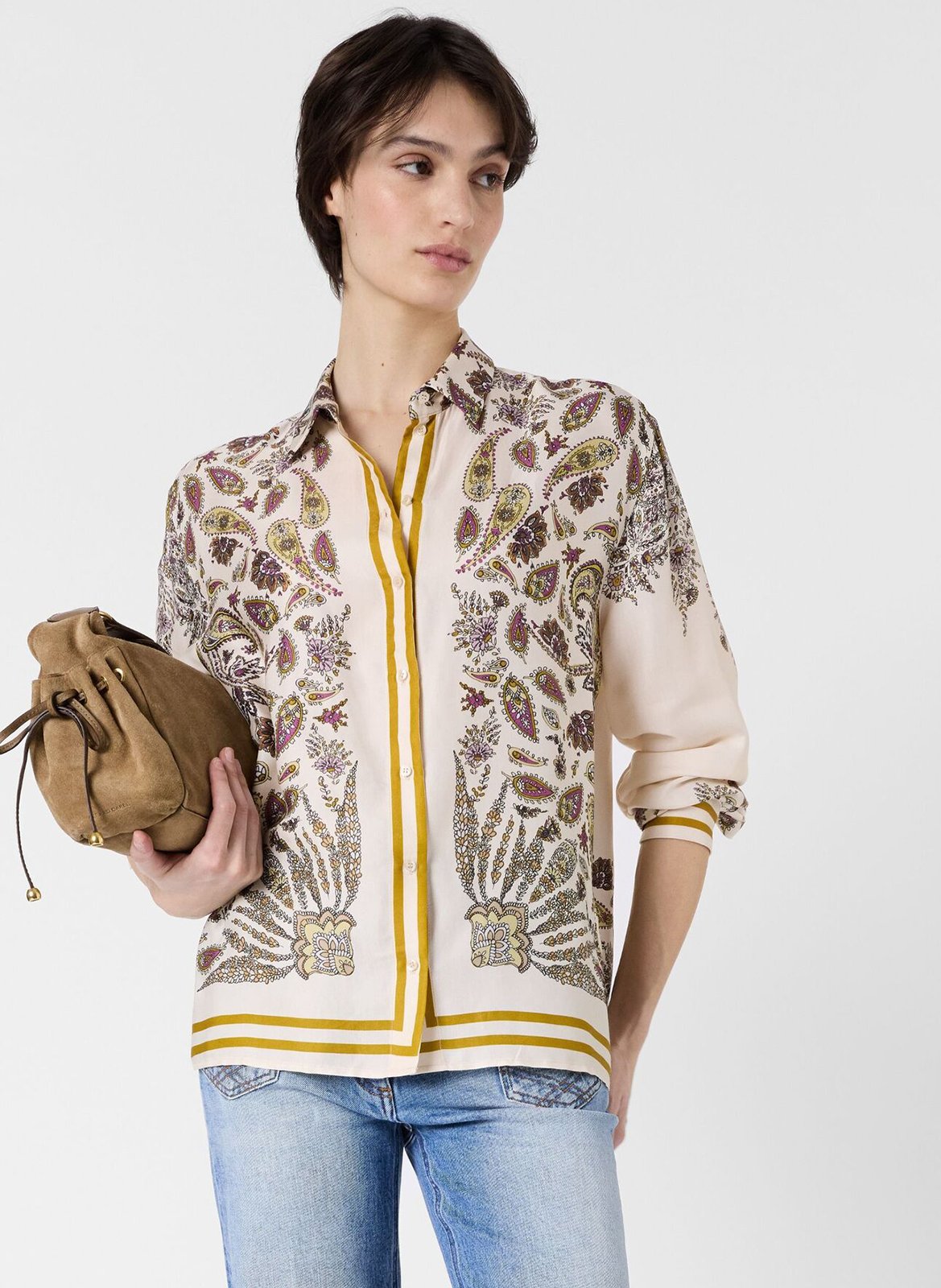 Blouse met print GERARD DAREL Geel