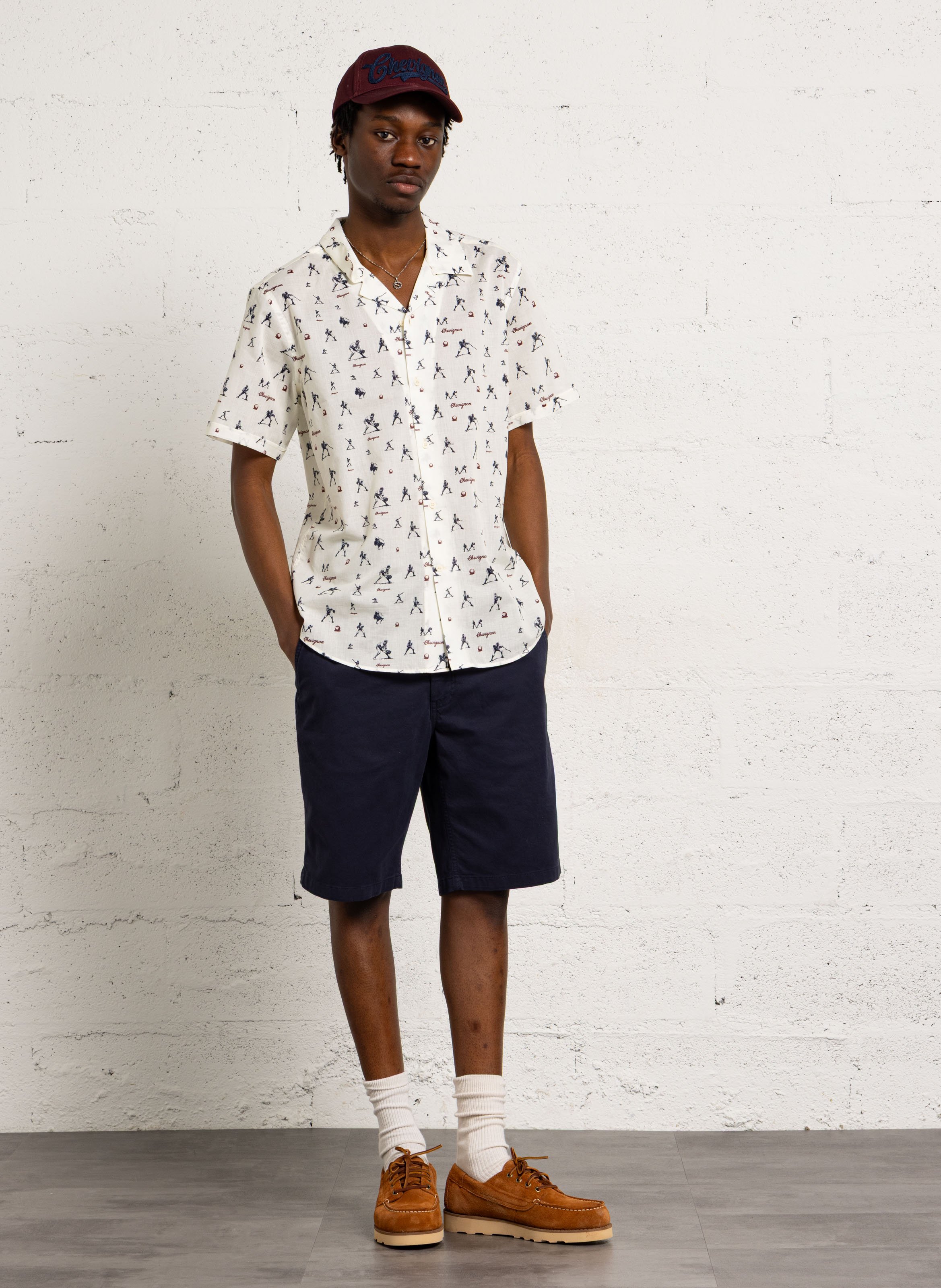 Chino-Bermudas aus gemischter Baumwolle CHEVIGNON Blau