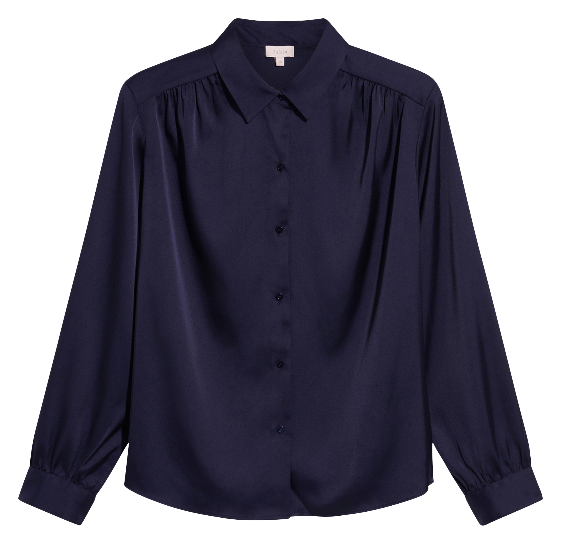 Satin shirt PABLO Blue
