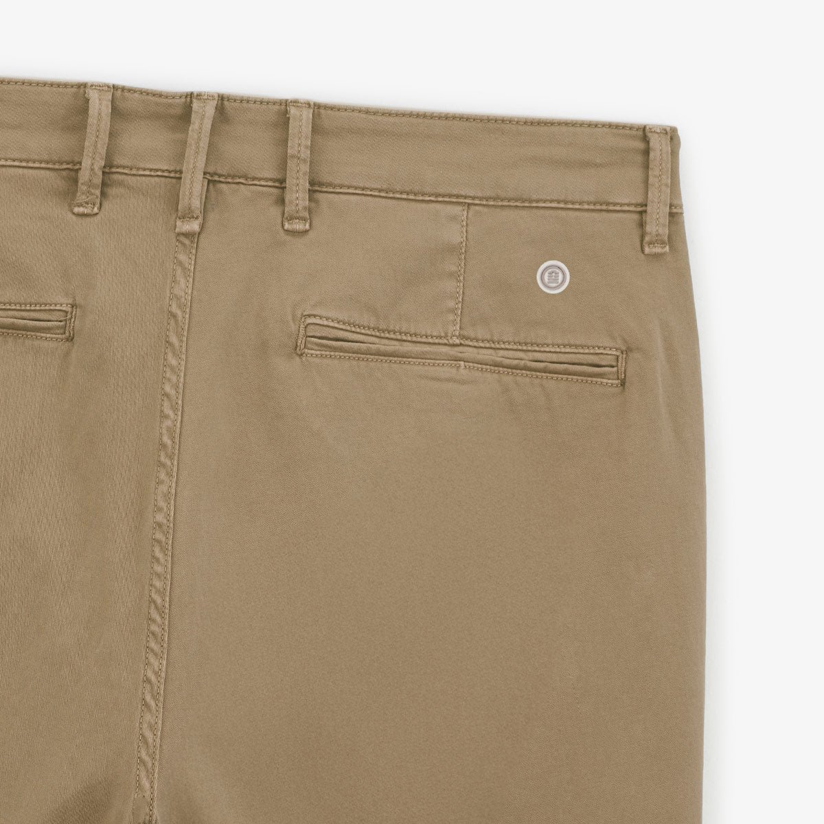 Straight cut Bermuda shorts in stretch cotton SERGE BLANCO Beige