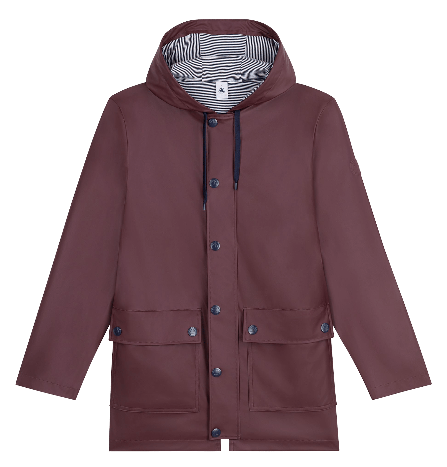 Straight-cut hooded parka PETIT BATEAU Brown
