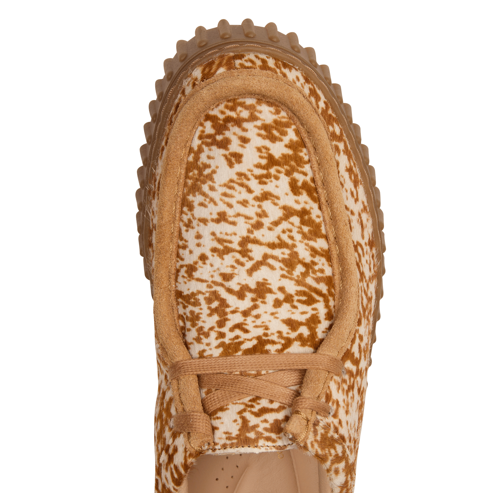 Mokassins mit Animalprint und Schnürung aus Leder CLARKS Braun