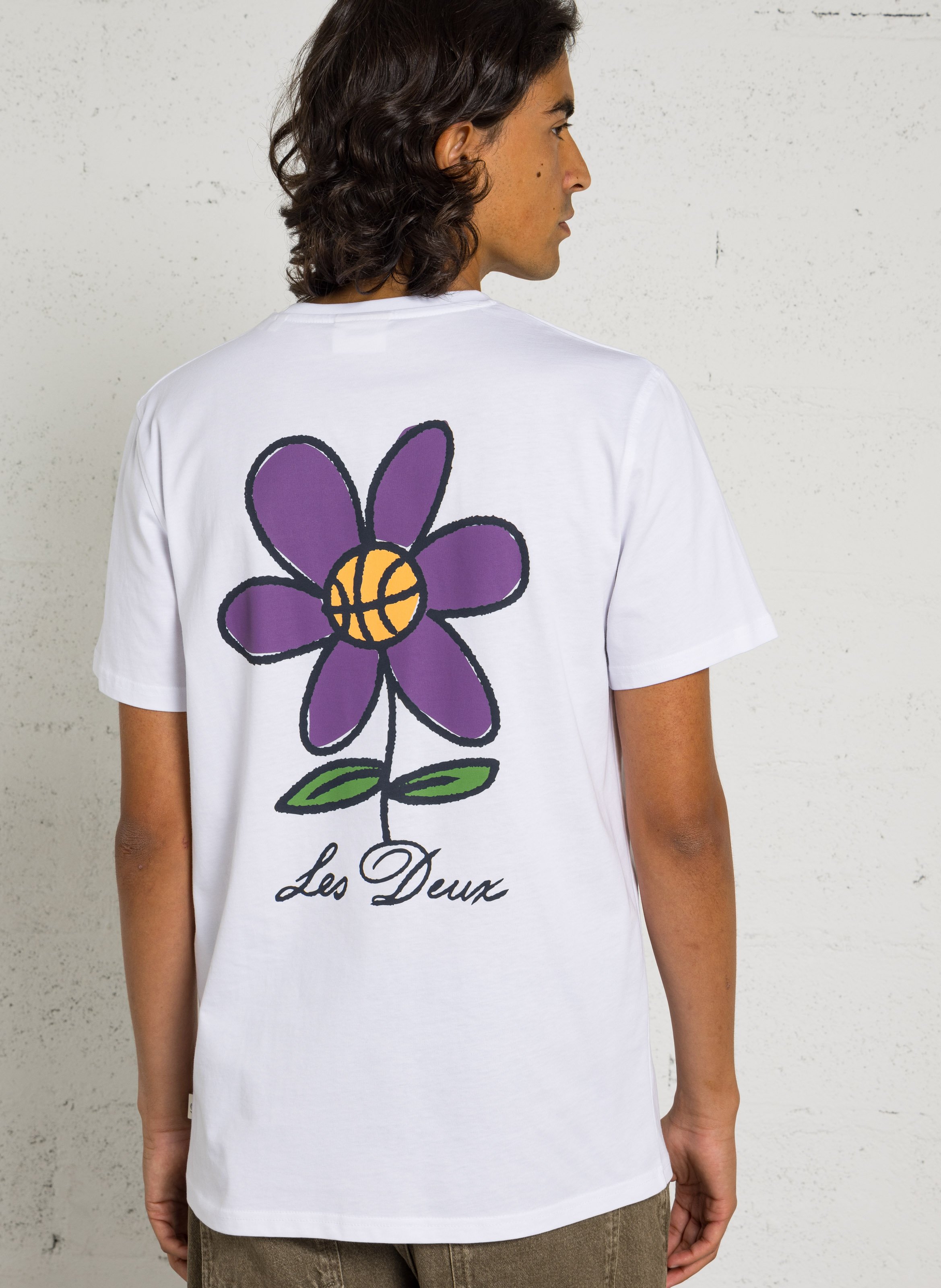 Tee-shirt col rond en coton bio LES DEUX