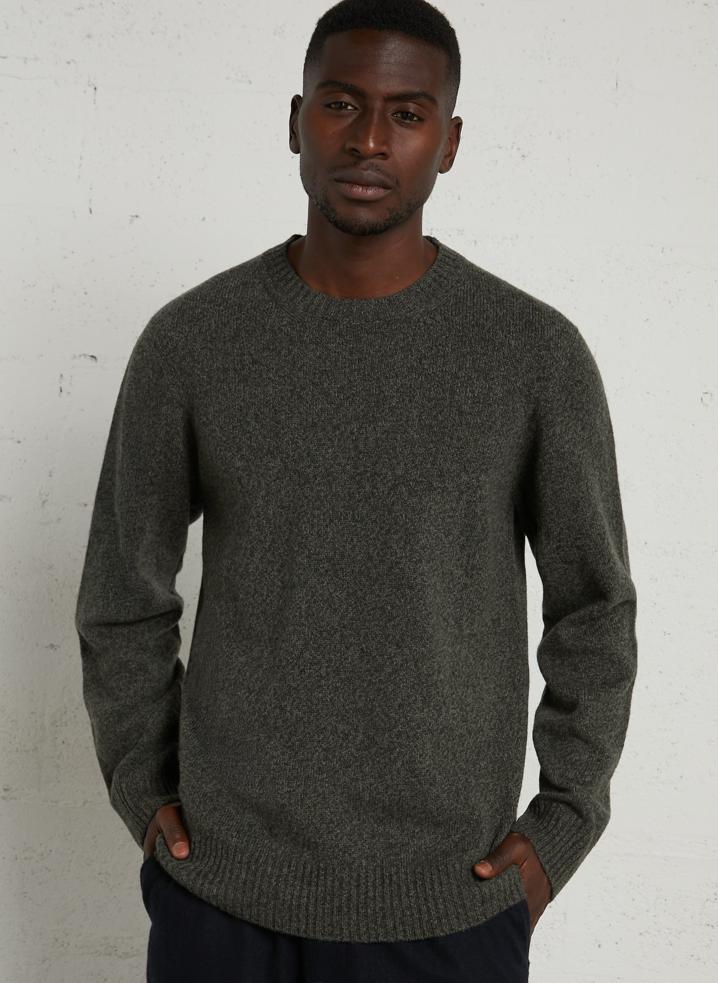Pull droit col rond en laine HARTFORD