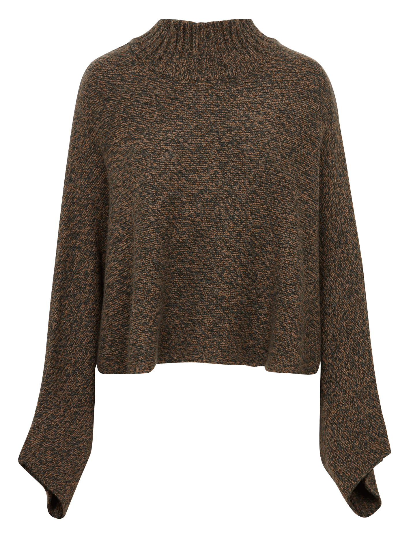 Oversize high-neck wool sweater MARGAUX LONNBERG Green