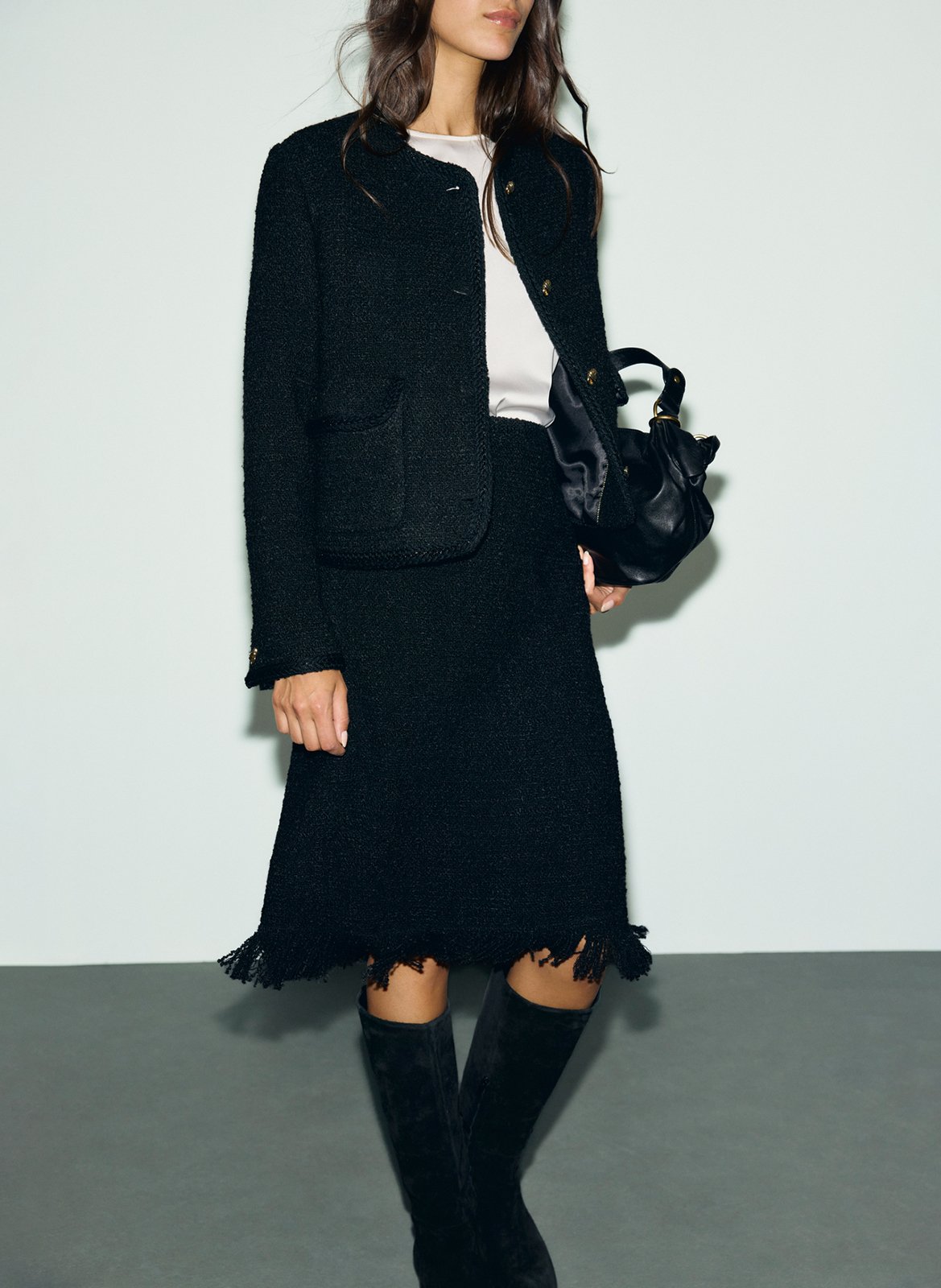 Short straight skirt GERARD DAREL Black