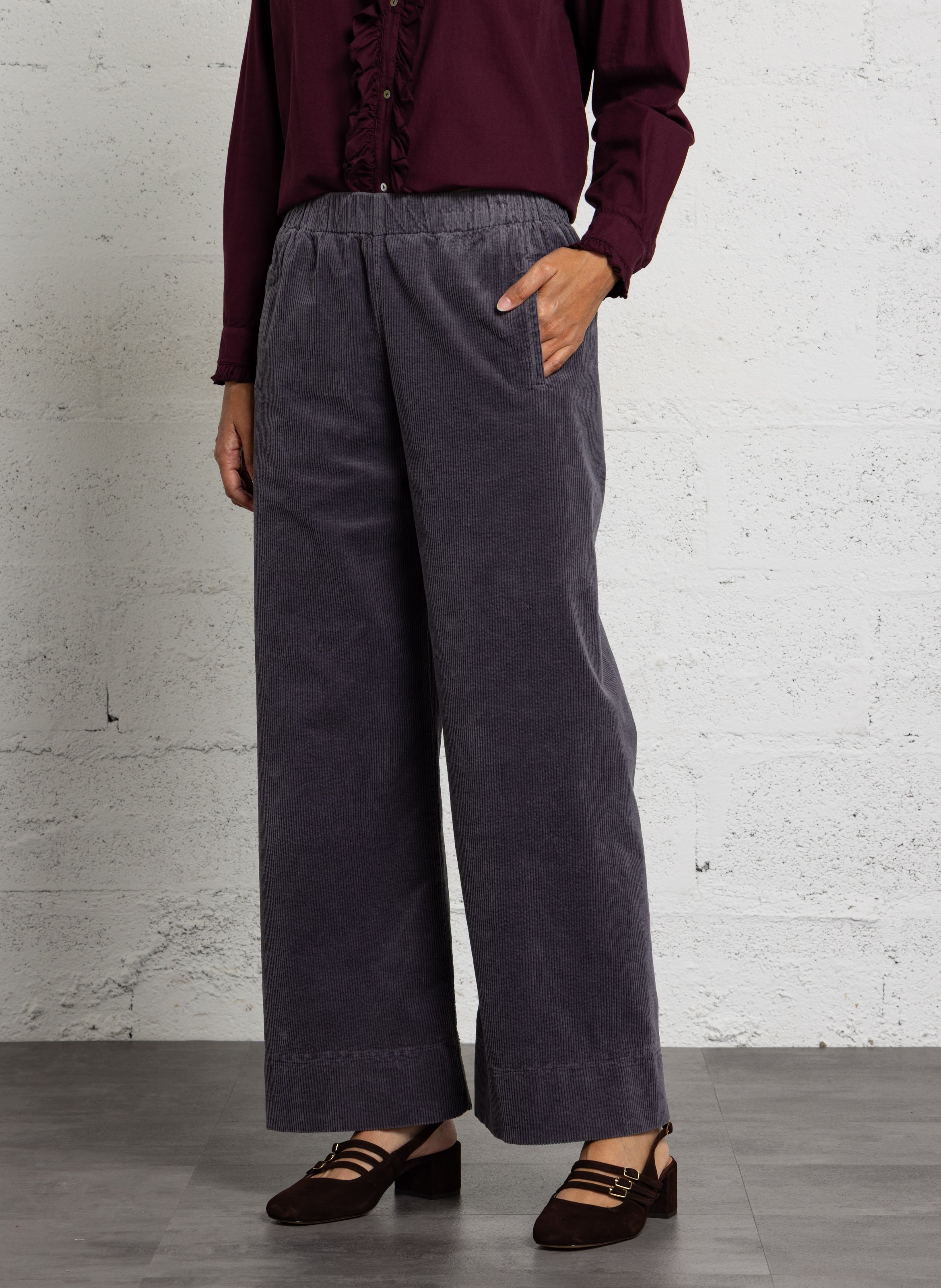 Wijde ribbroek HOD PARIS