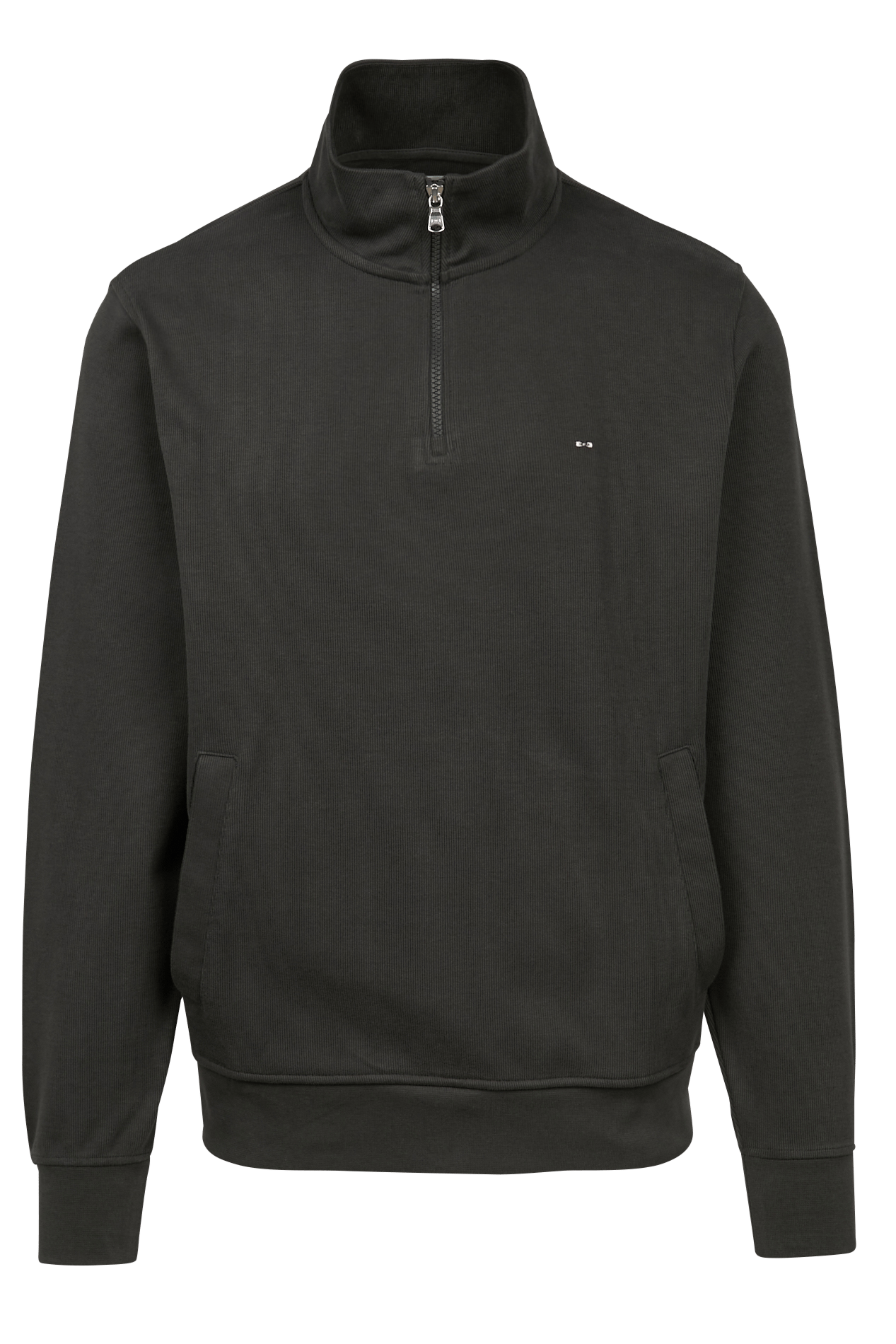 Straight sweatshirt with trucker collar EDEN PARK Khaki