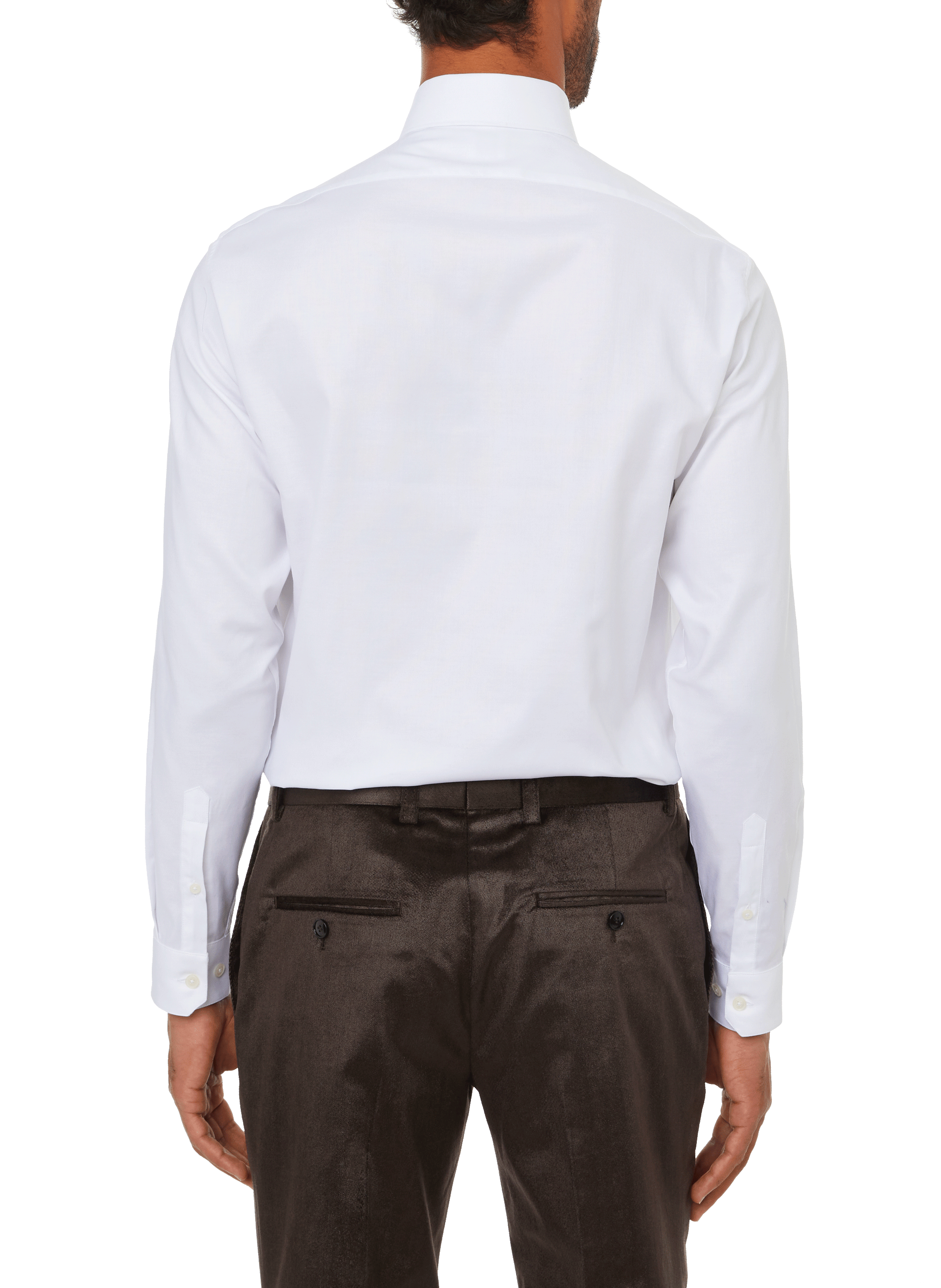 Cotton twill shirt AU PRINTEMPS PARIS White