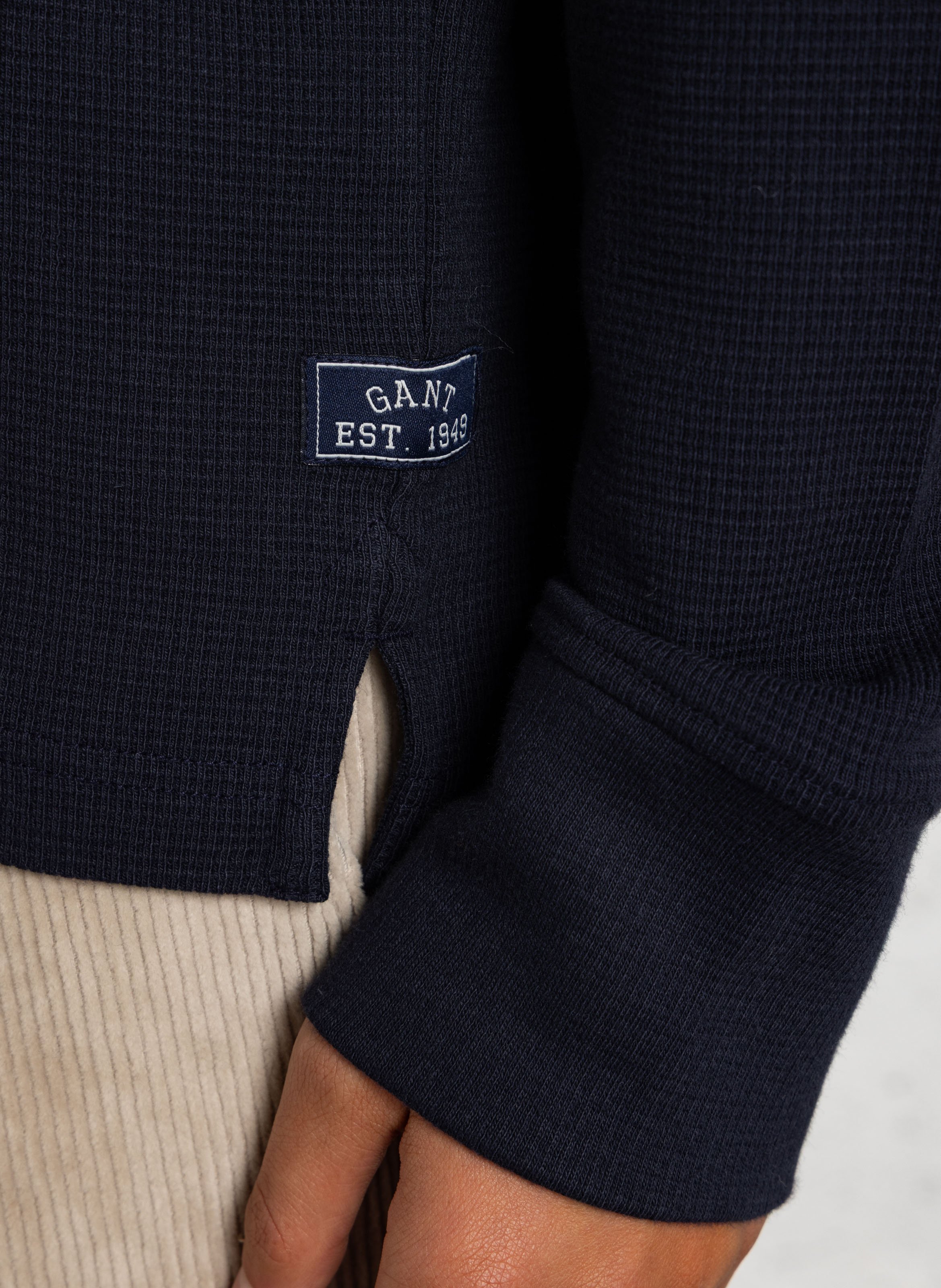 Oversize-Sweatshirt aus Baumwolle GANT Blau
