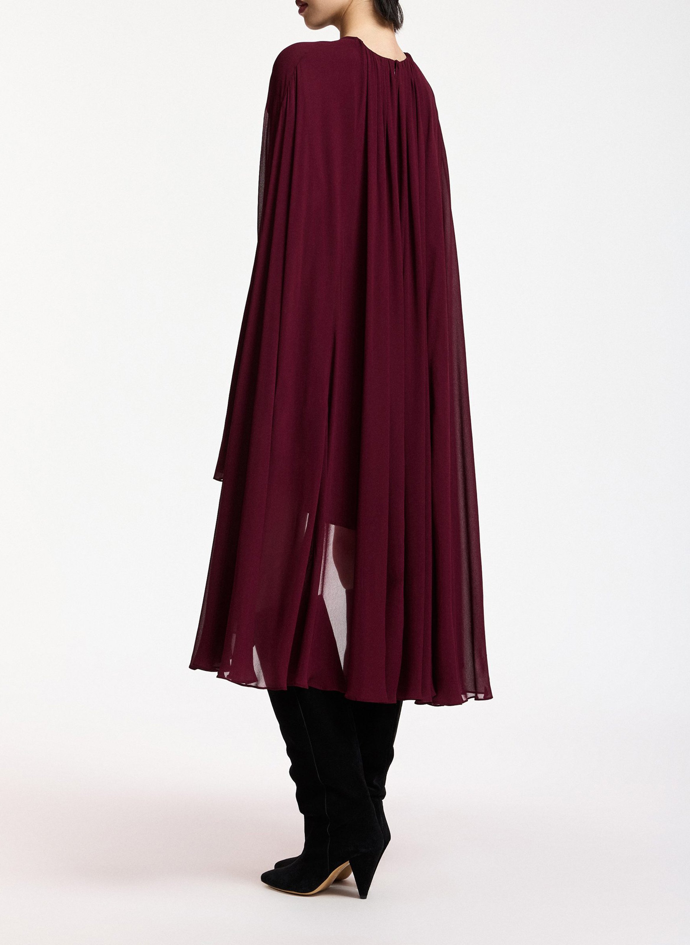 Robe courte ample col montant ESSENTIEL ANTWERP Rouge