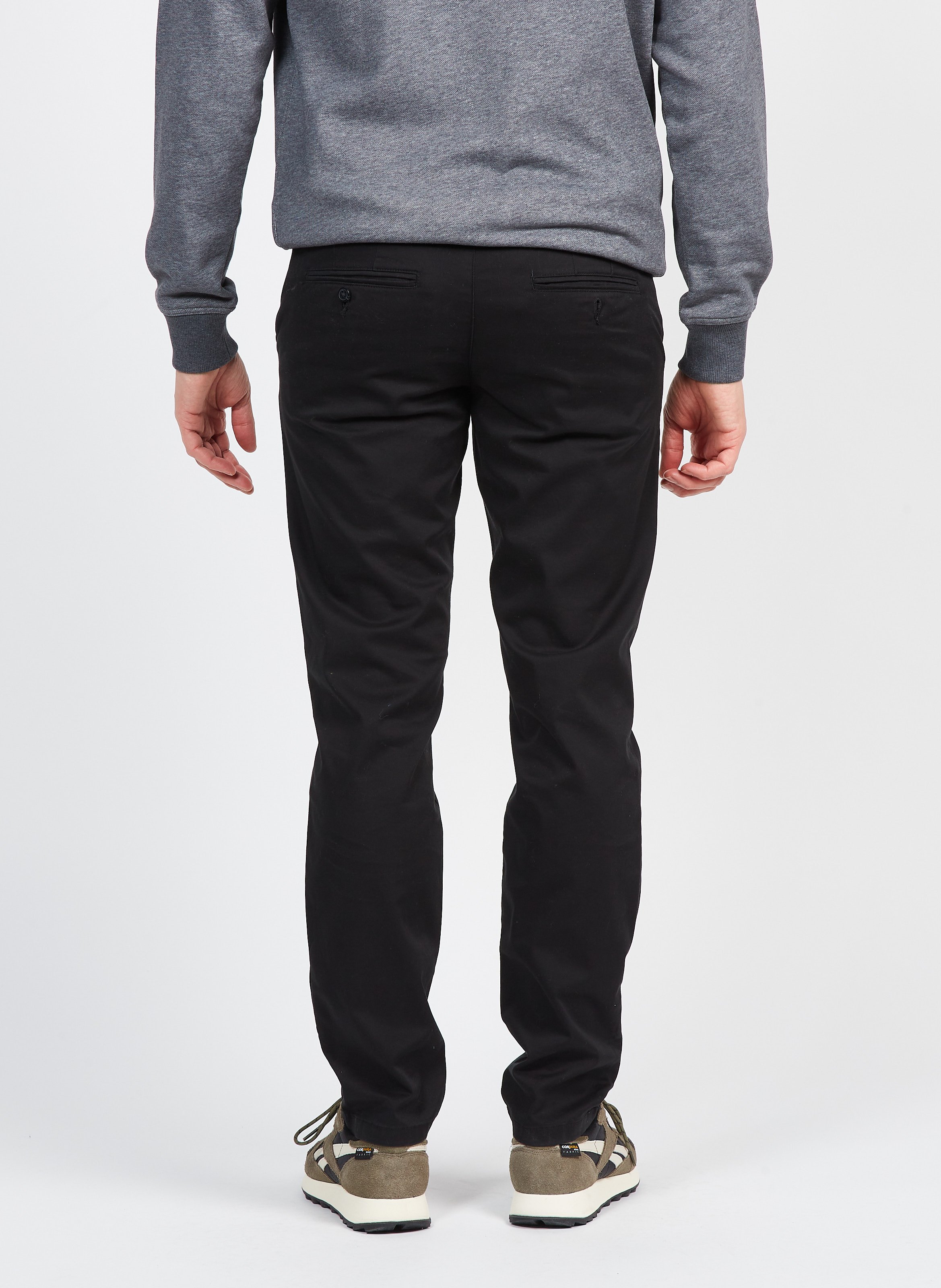 Slimfit-Chinohose aus Baumwolle SELECTED Schwarz