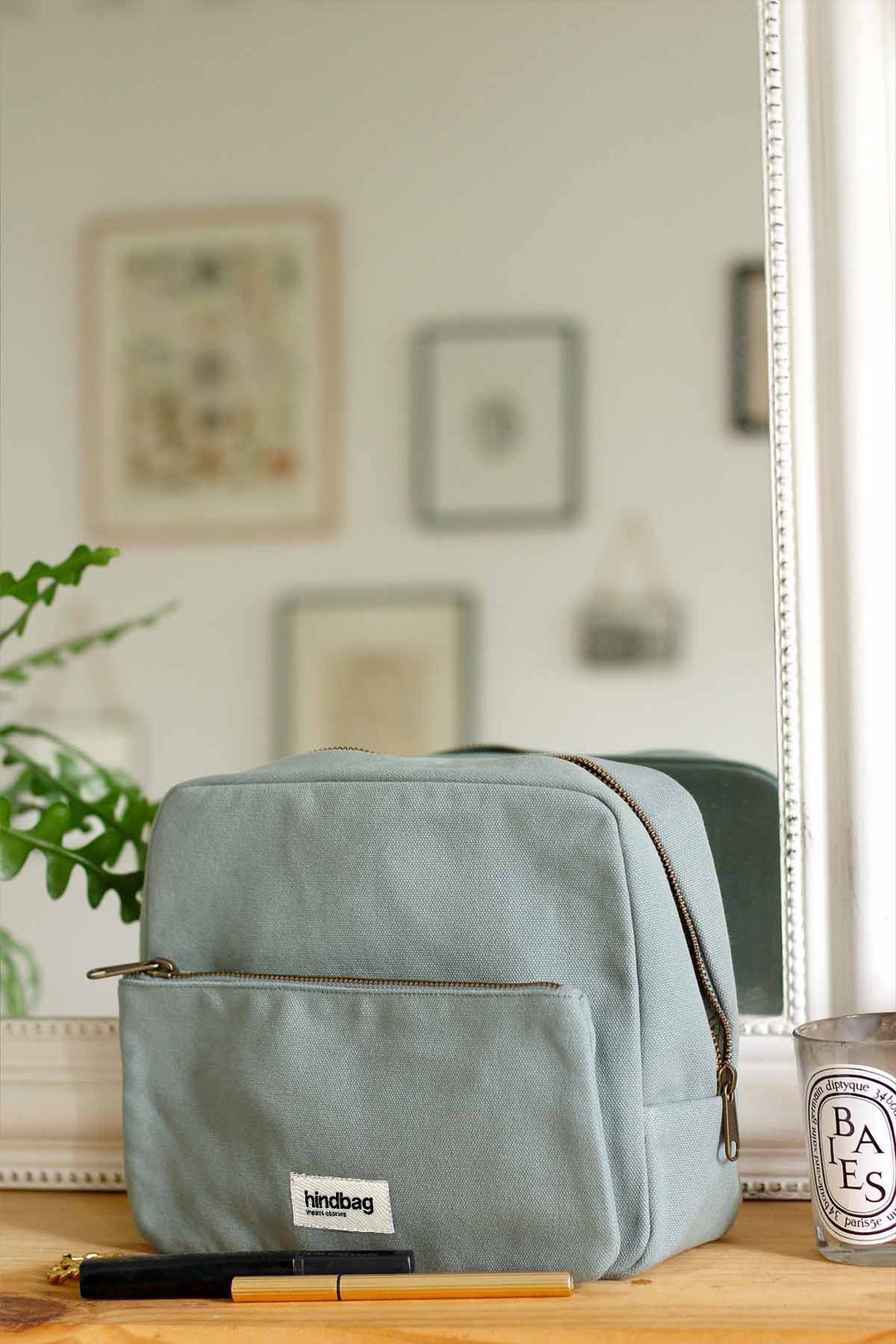 Cotton toiletry bag HINDBAG Green