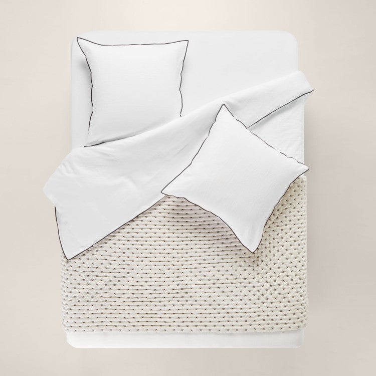 MALO - Linen quilt MADURA Grey