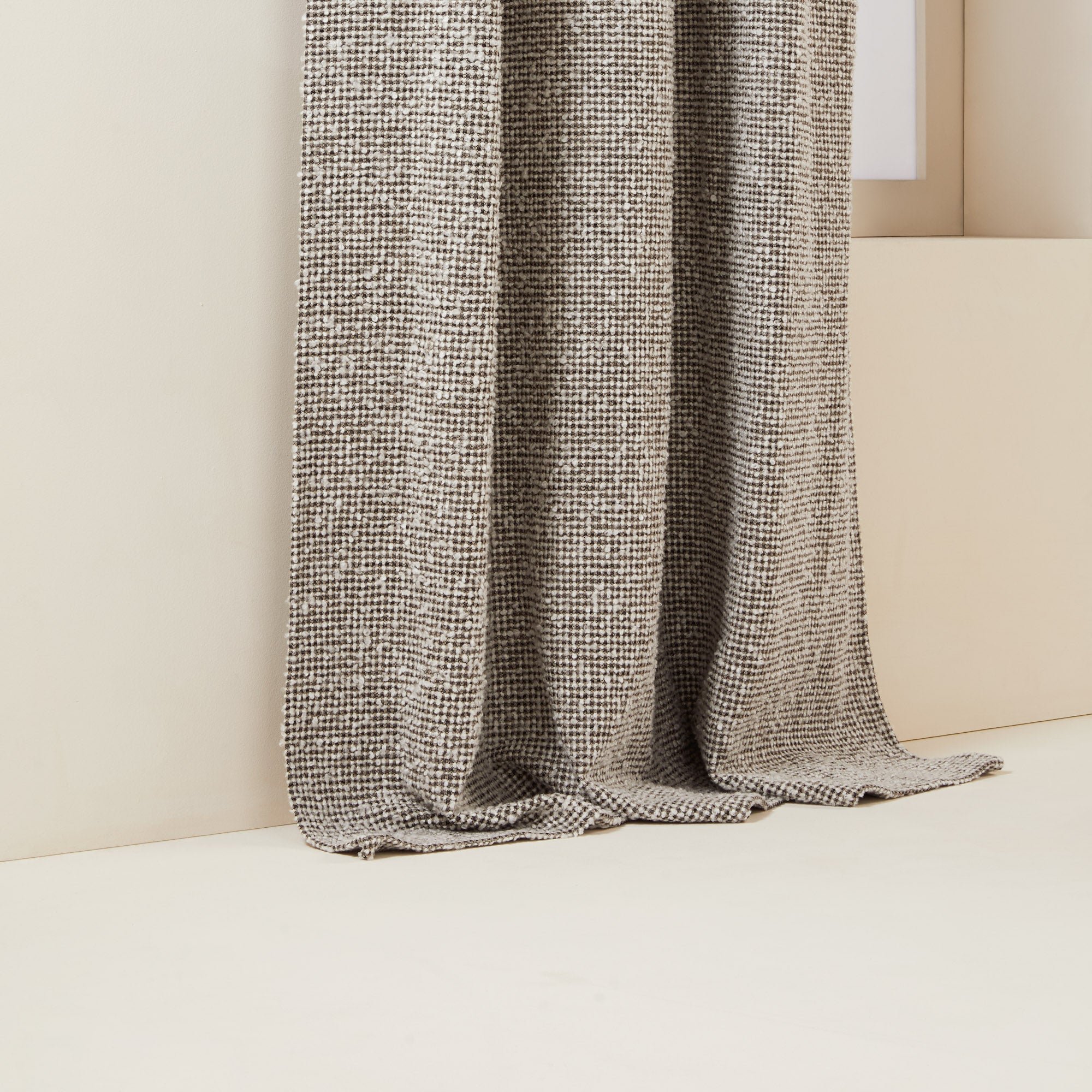 PIETRO - Cotton curtain with gathering tape MADURA White