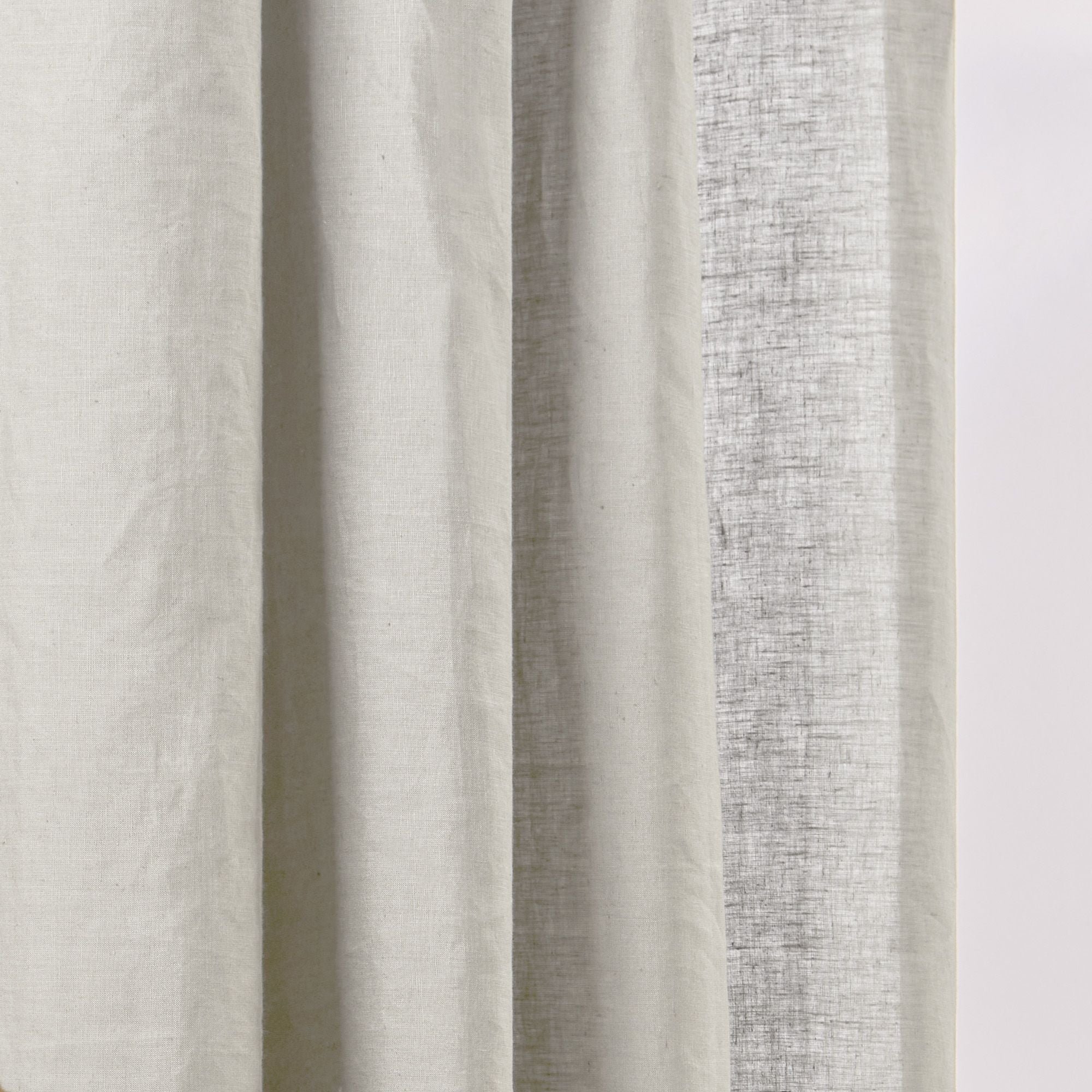 Curtain with black eyelets MADURA Beige