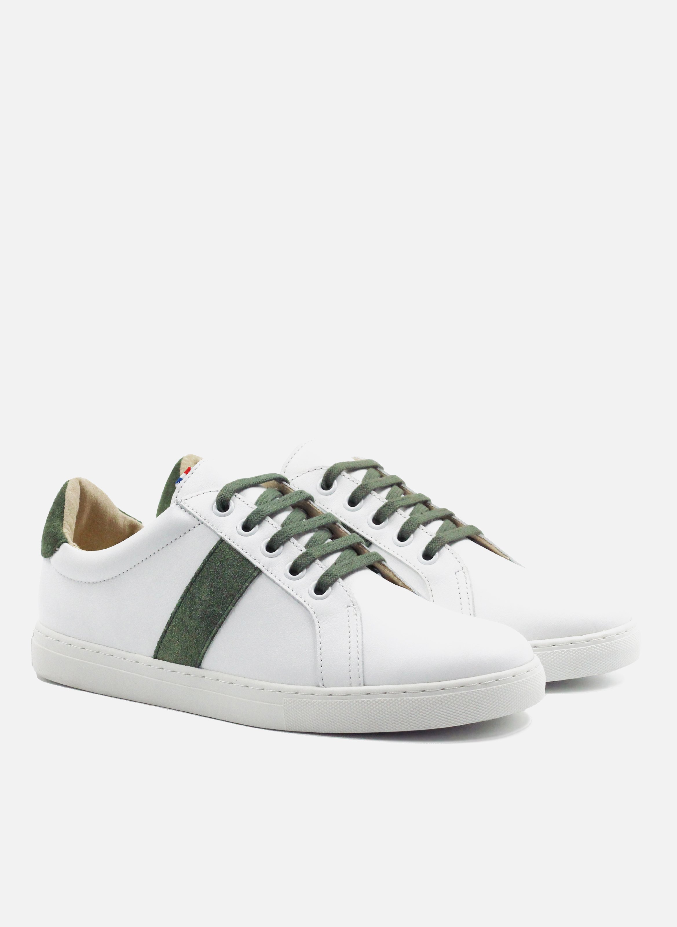Leather French-made sneakers JULES & JENN White