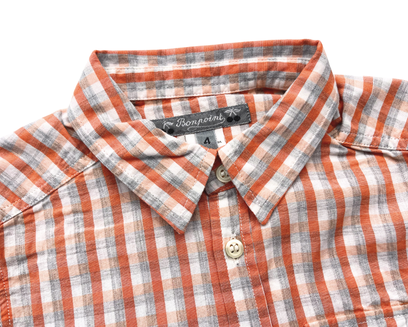 Orange child's shirt - 4 years BONPOINT - Seconde Main Orange