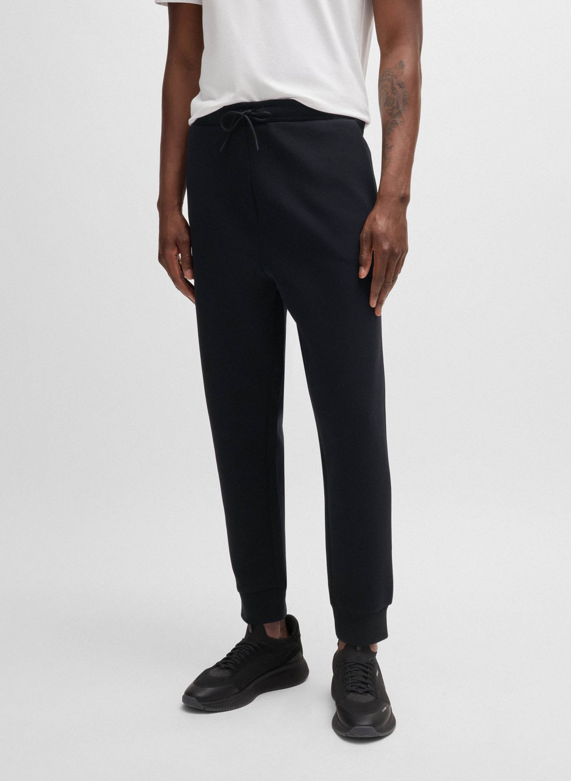 Printed cotton sweatpants BOSS Blue