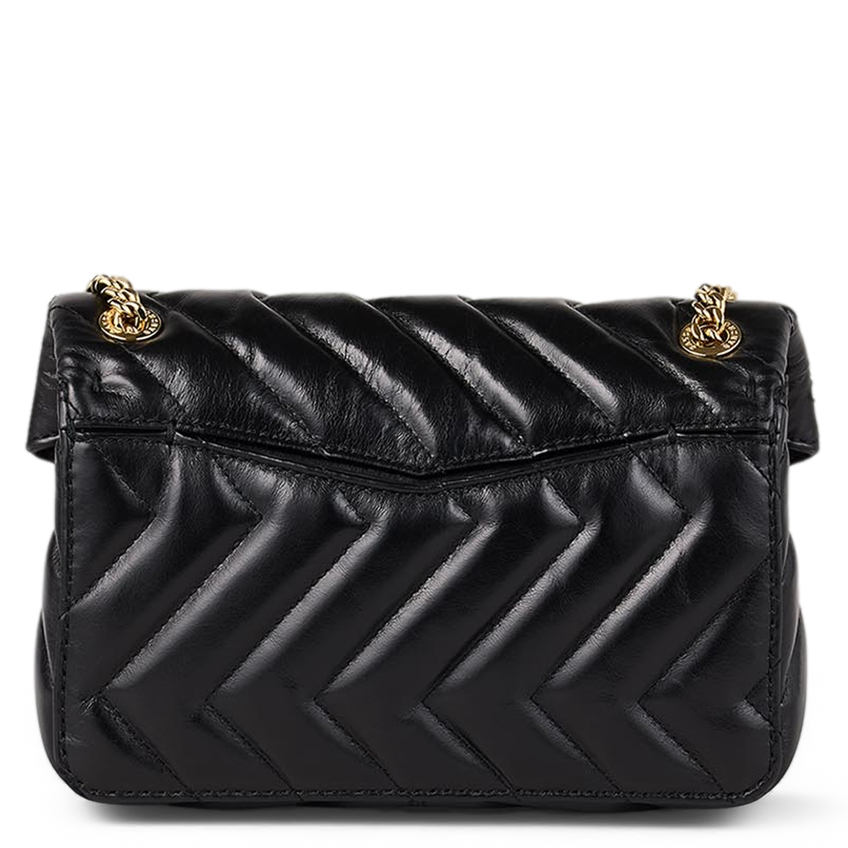 Gewatteerd leren tasje SANDRO Zwart