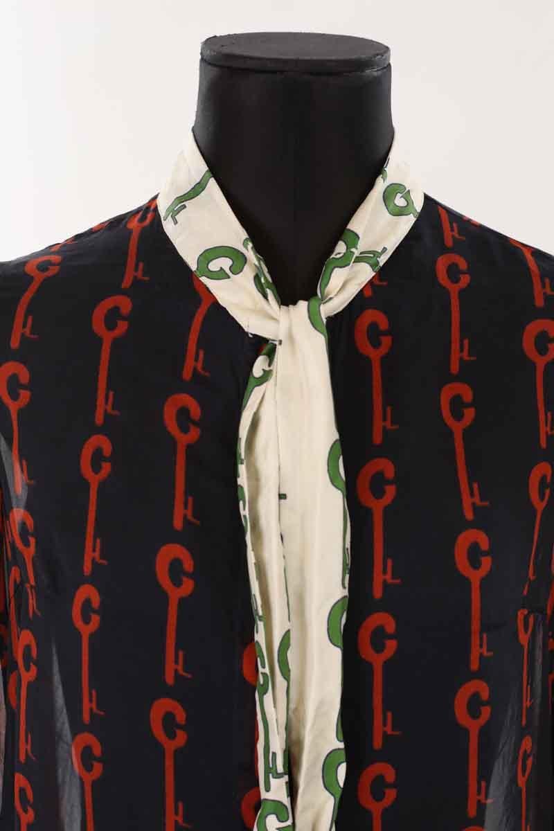 Silk blouse LA PRESTIC OUISTON- Seconde Main Blue