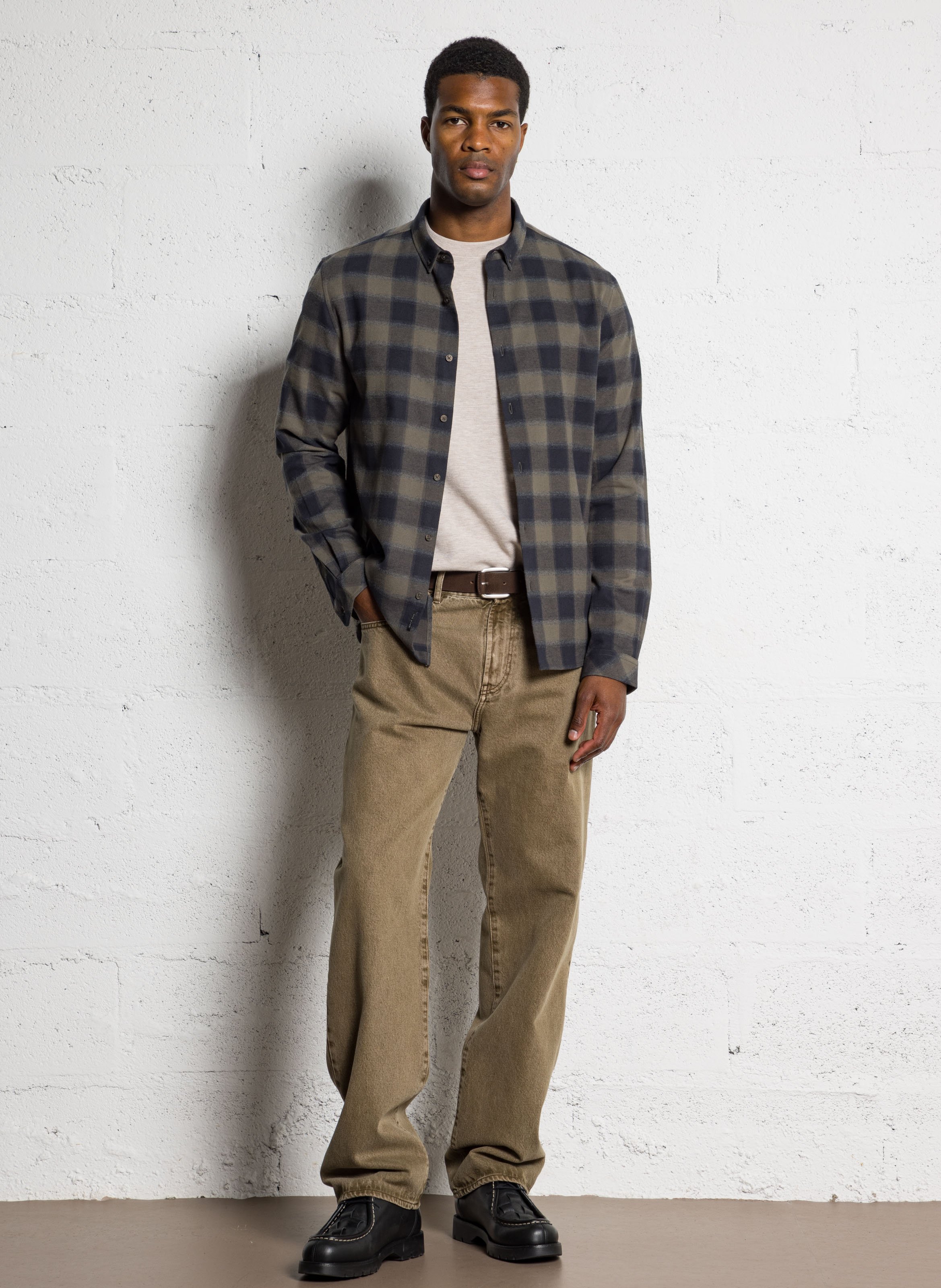 Schnallengürtel aus Veloursleder IKKS Braun