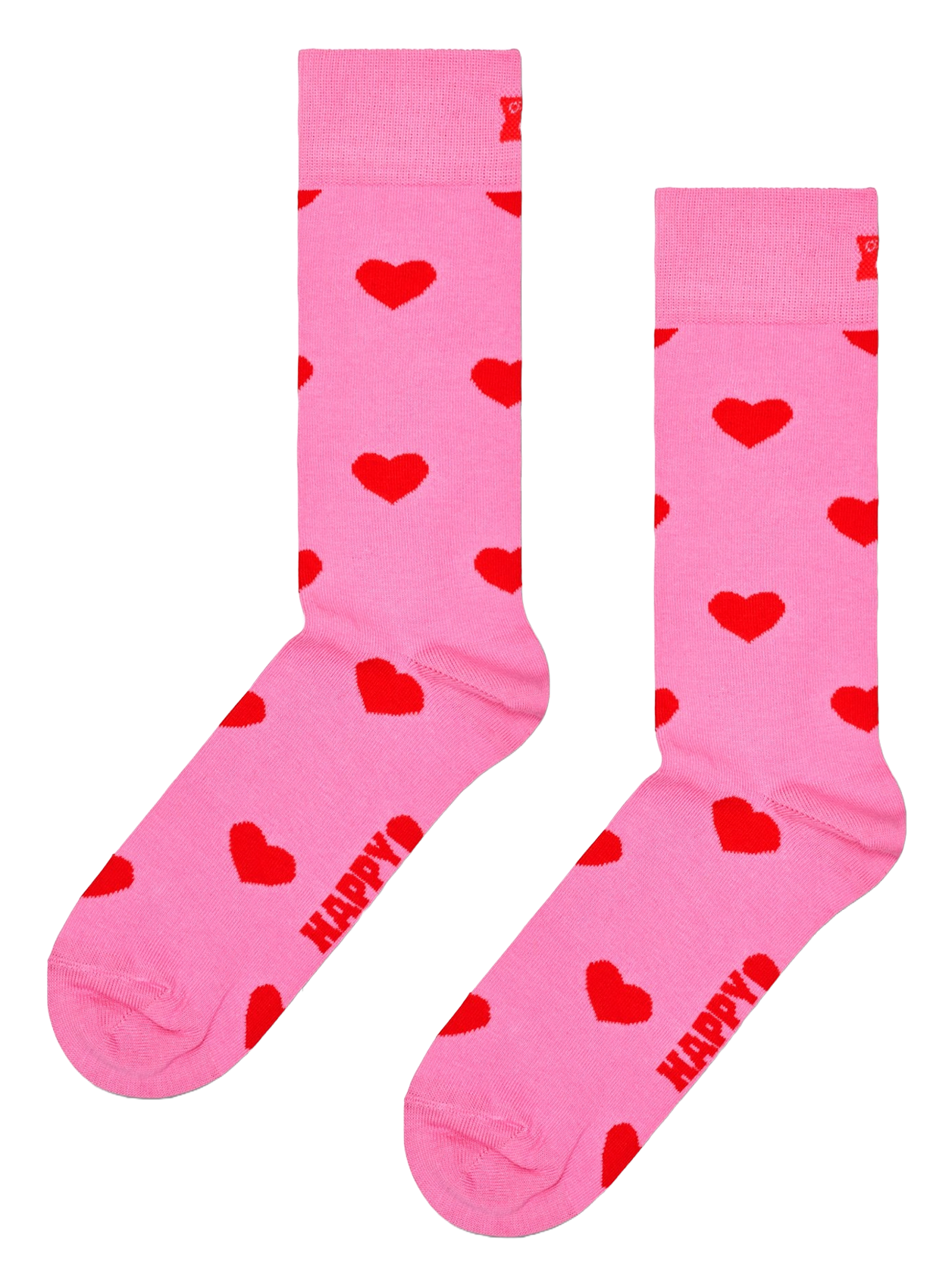 Chaussettes hautes imprimées en coton mélangé HAPPY SOCKS Rose