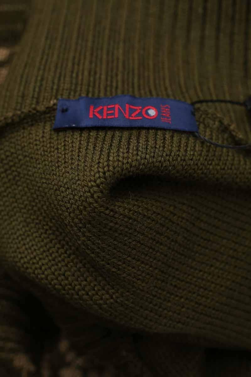 Cotton mini skirt KENZO - SECONDE MAIN Khaki