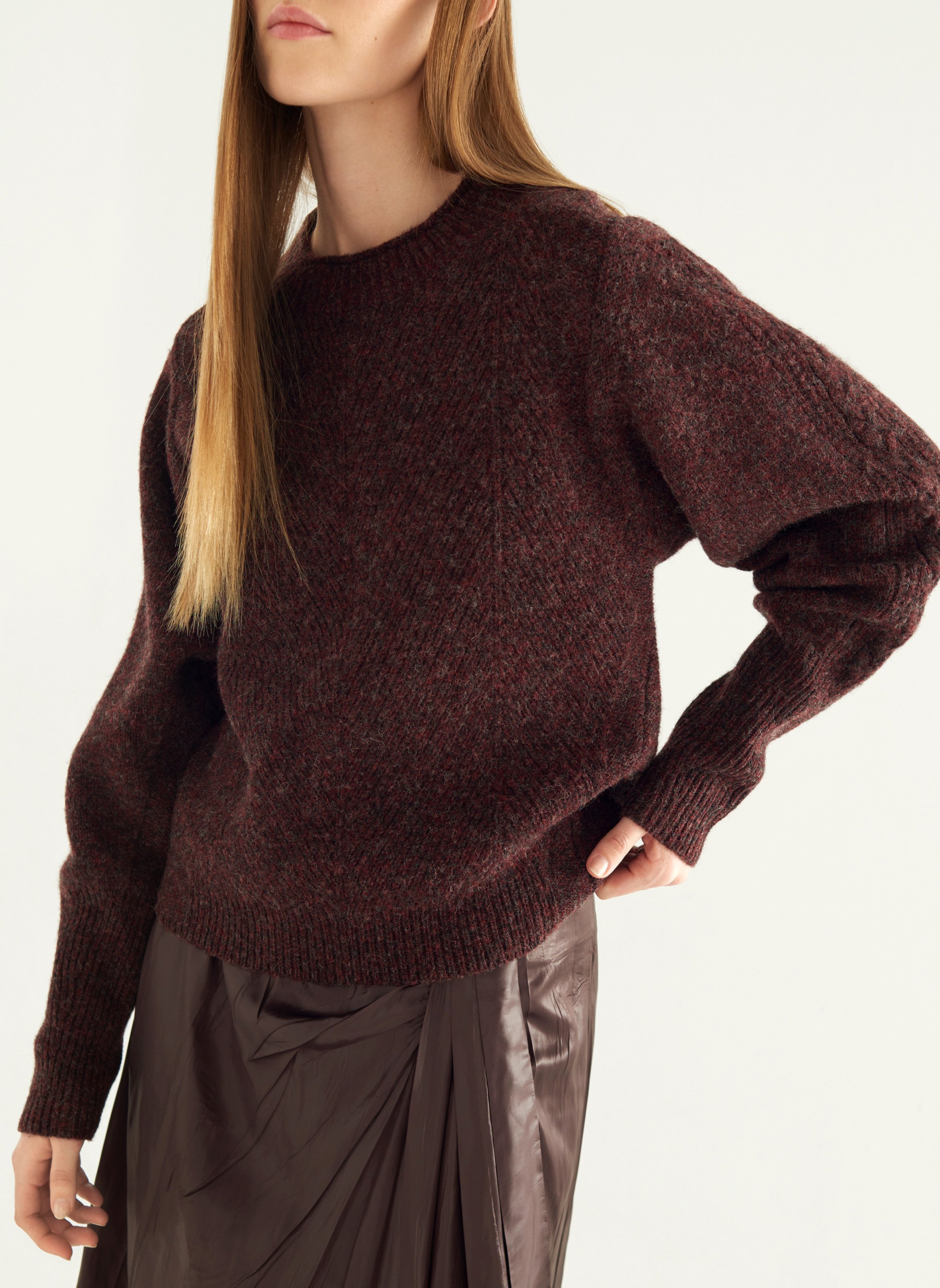 Pull droit col rond en laine COTELAC