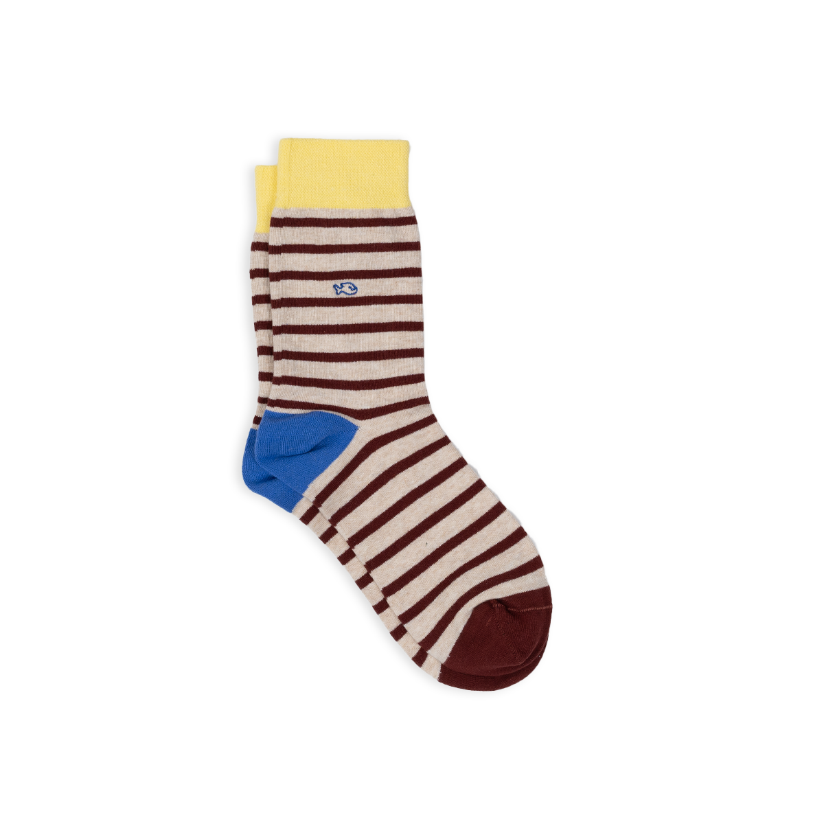 Combed cotton socks with wide stripes BILLYBELT