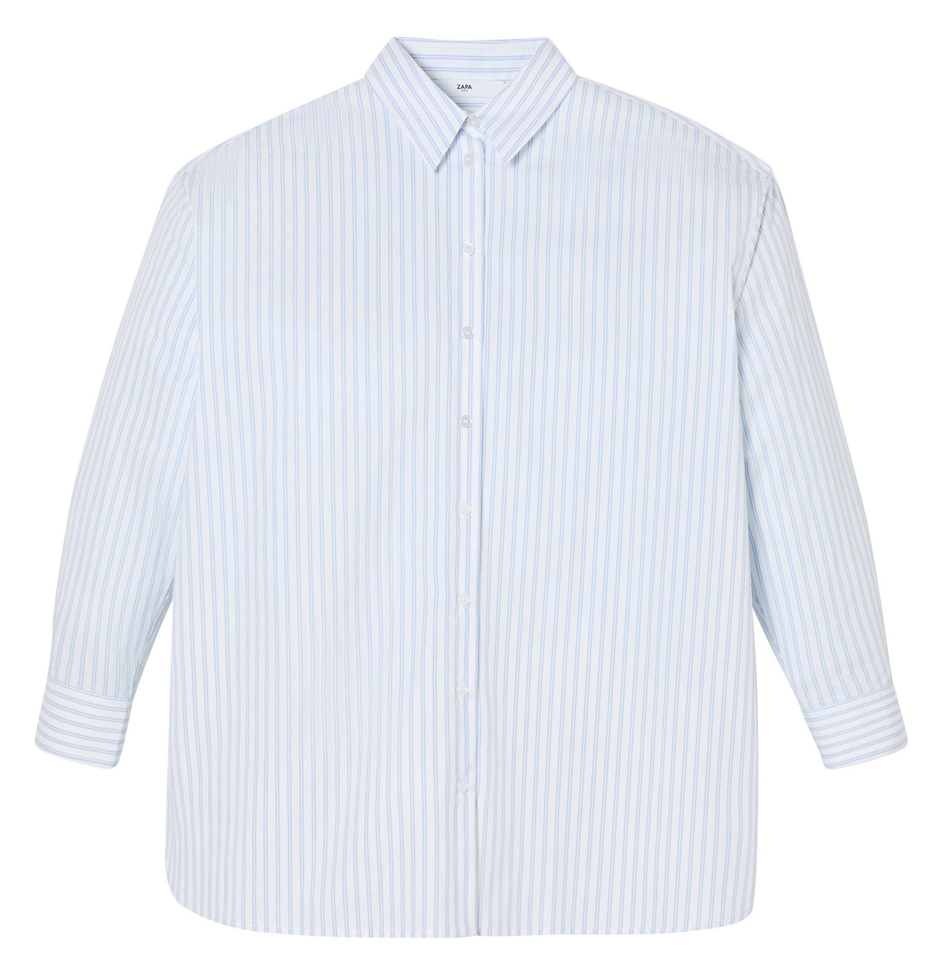 Chemise col classique en coton ZAPA Bleu
